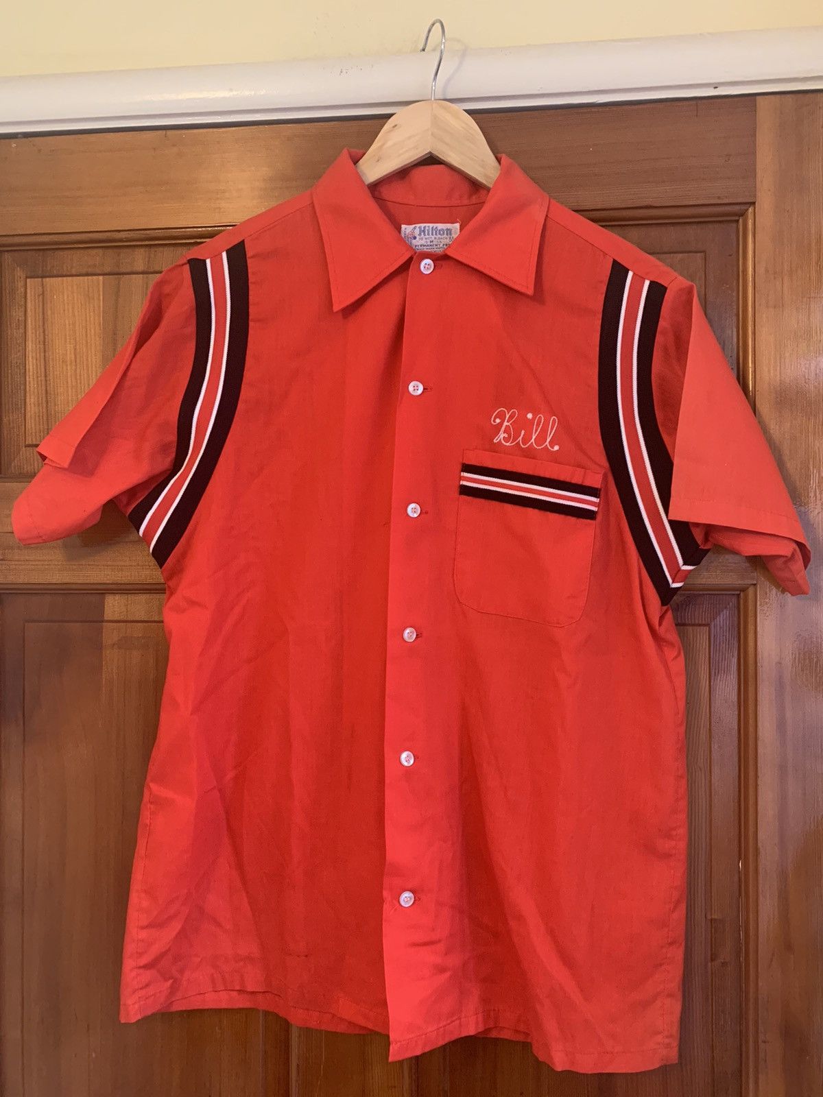 Vintage *RARE* Vintage Veterans of Foreign Wars “Bill” Bowling Shirt Size US M / EU 48-50 / 2 - 2 Thumbnail