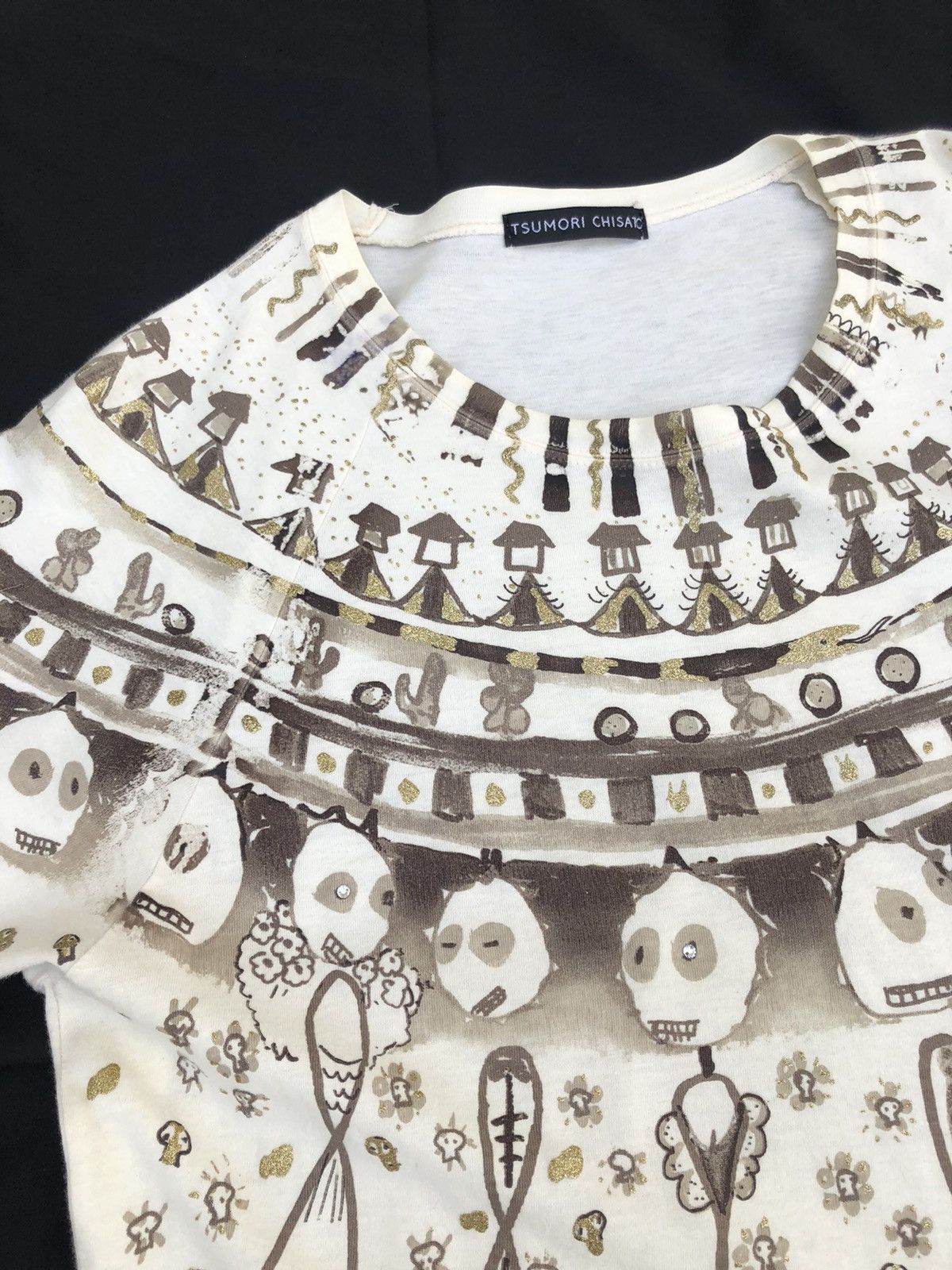 Art Comes First Tsumori Chisato Made in Japan Abstract Art T Shirt Size US M / EU 48-50 / 2 - 2 Thumbnail