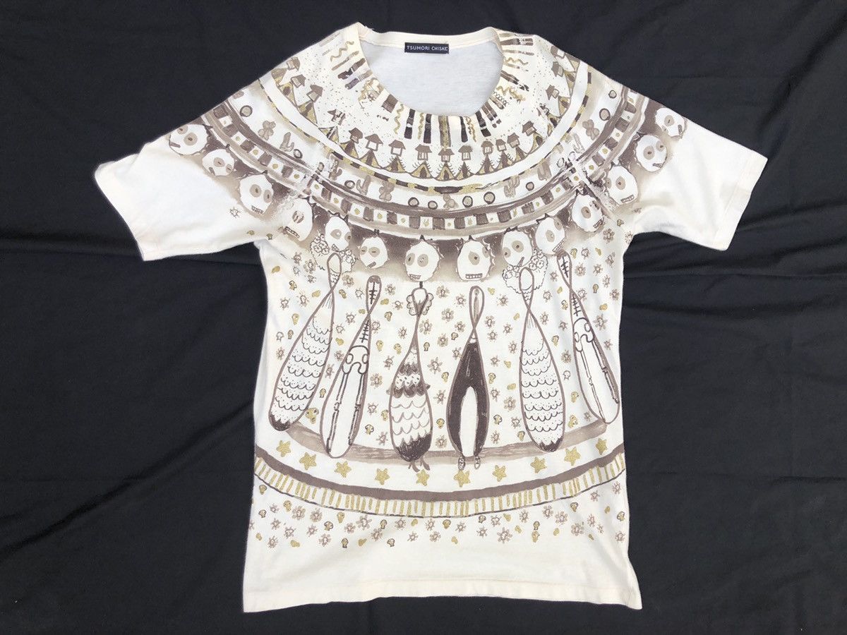 Art Comes First Tsumori Chisato Made in Japan Abstract Art T Shirt Size US M / EU 48-50 / 2 - 1 Thumbnail