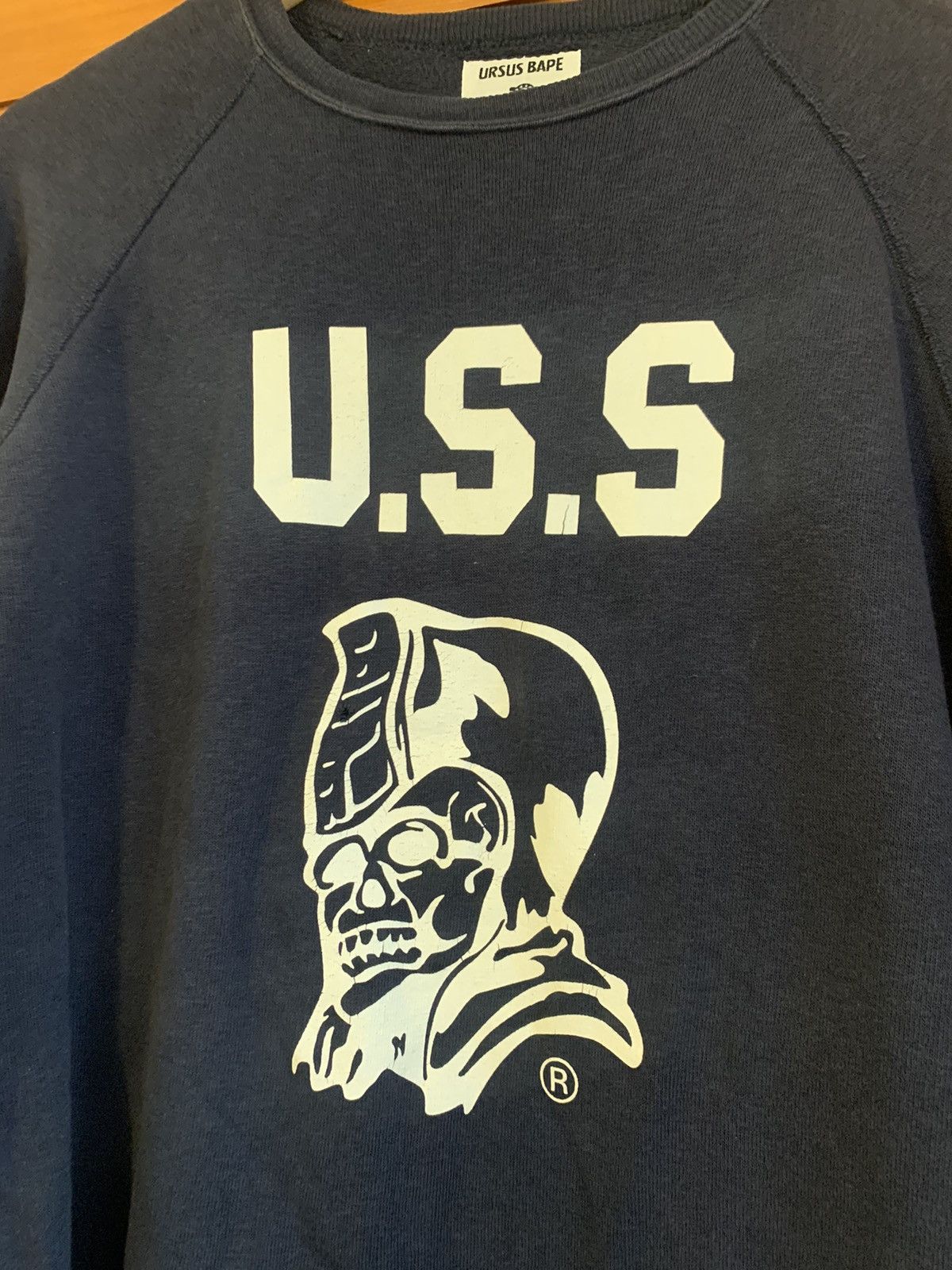 Bape Ursus Bape U.S.S Japanese Made Crewneck Sweatshirt -L Size US L / EU 52-54 / 3 - 3 Thumbnail