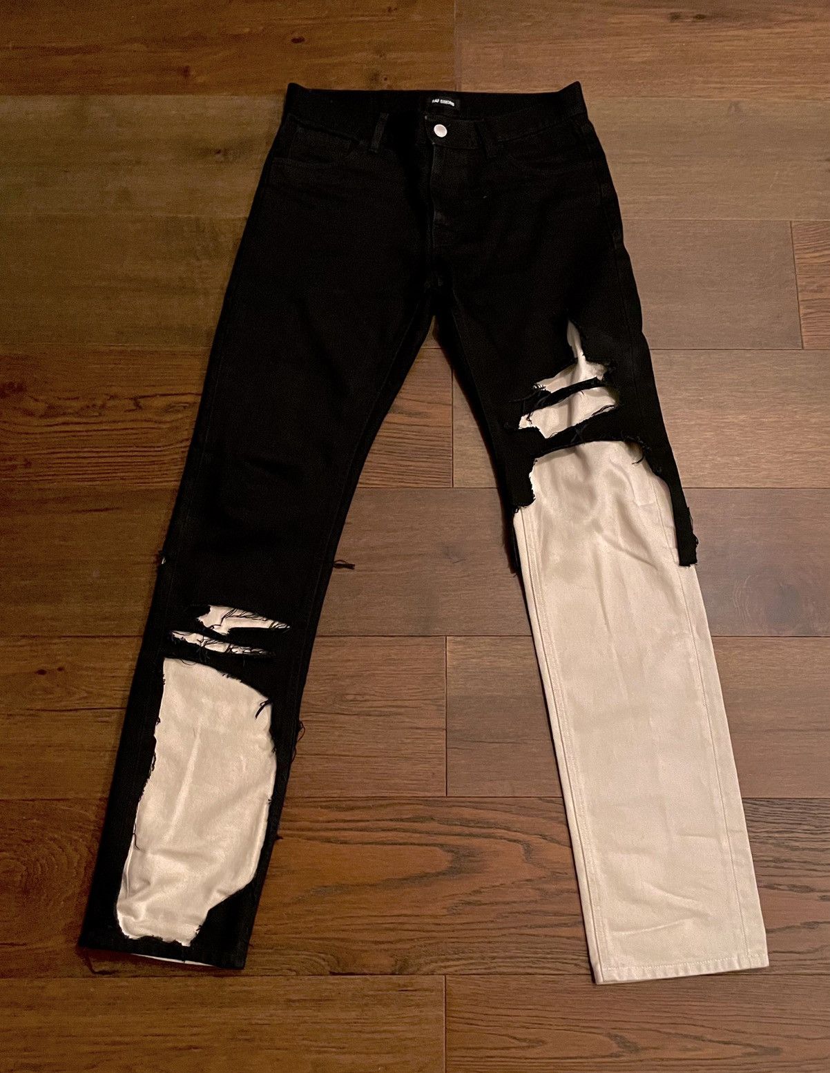 Raf Simons Destroyed Denim | Grailed