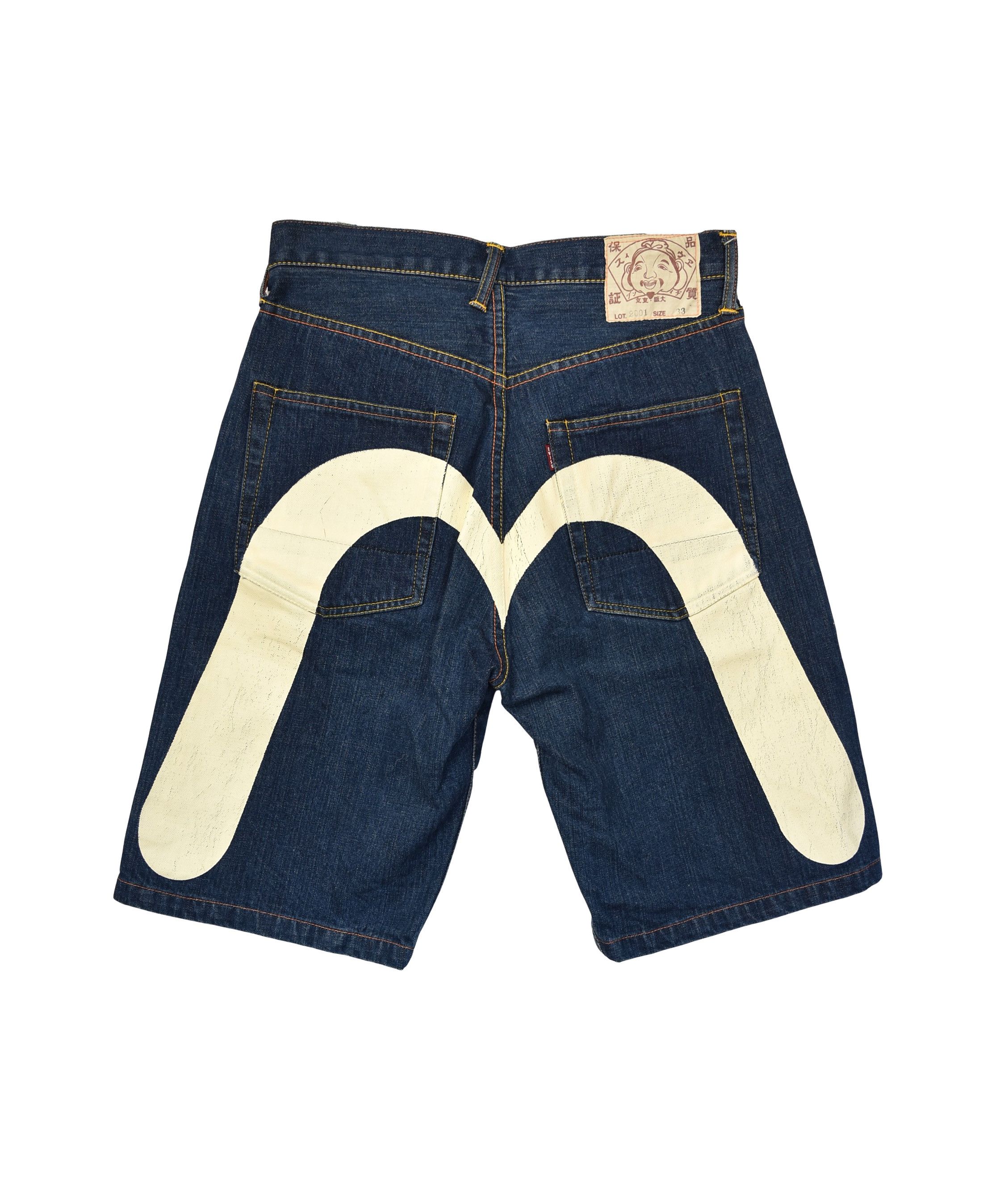 Evisu EVISU/painted denim shorts/22391 - 0429 75 Size US 33 - 1 Preview
