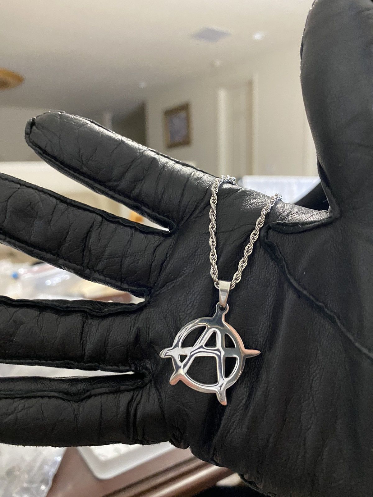 Jewelry Anarchy pendant anarchy necklace hard jewelry Size ONE SIZE - 2 Thumbnail