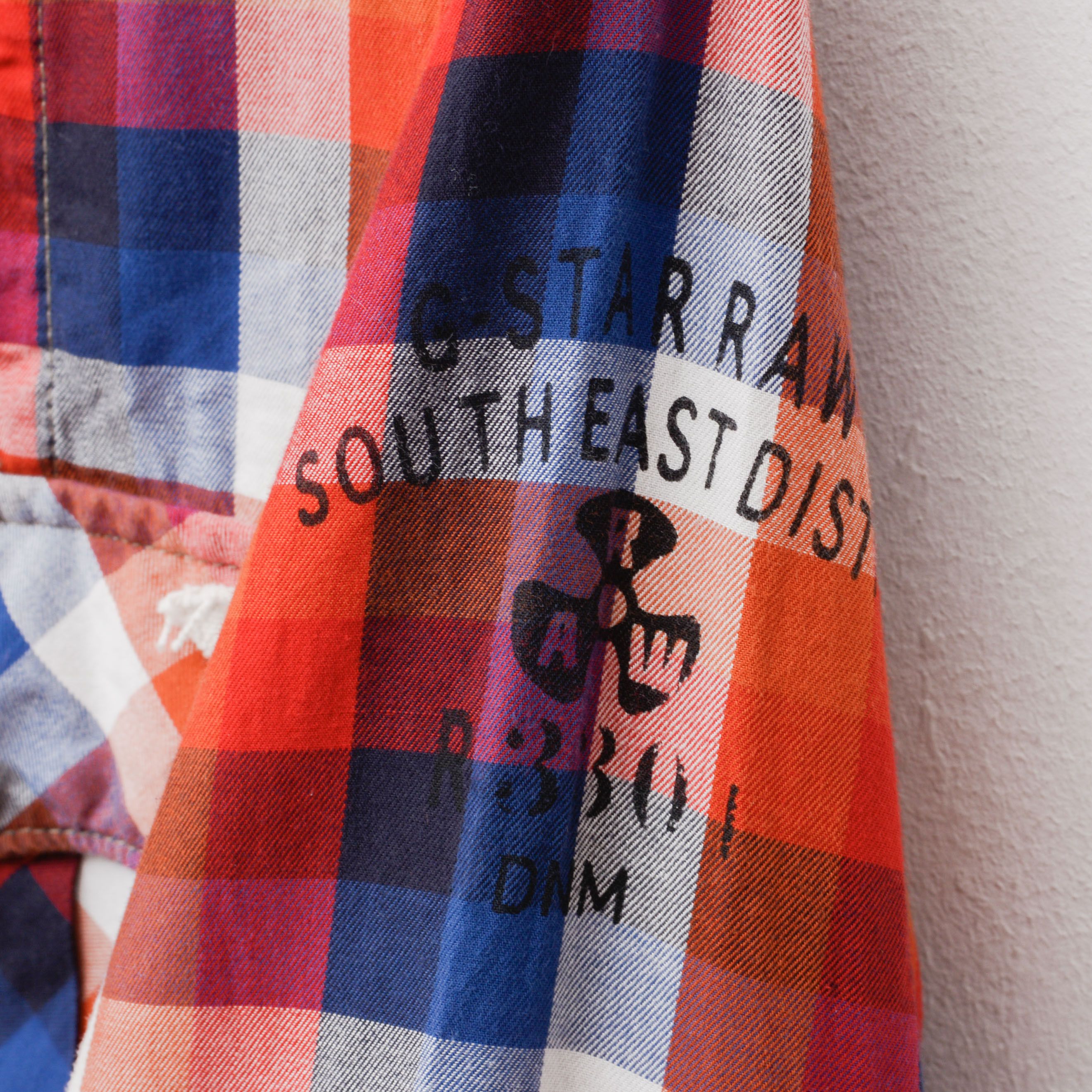 G-Star G STAR RAW Casual Shirt Long Sleeve check Plaid Button Up Size US L / EU 52-54 / 3 - 4 Thumbnail