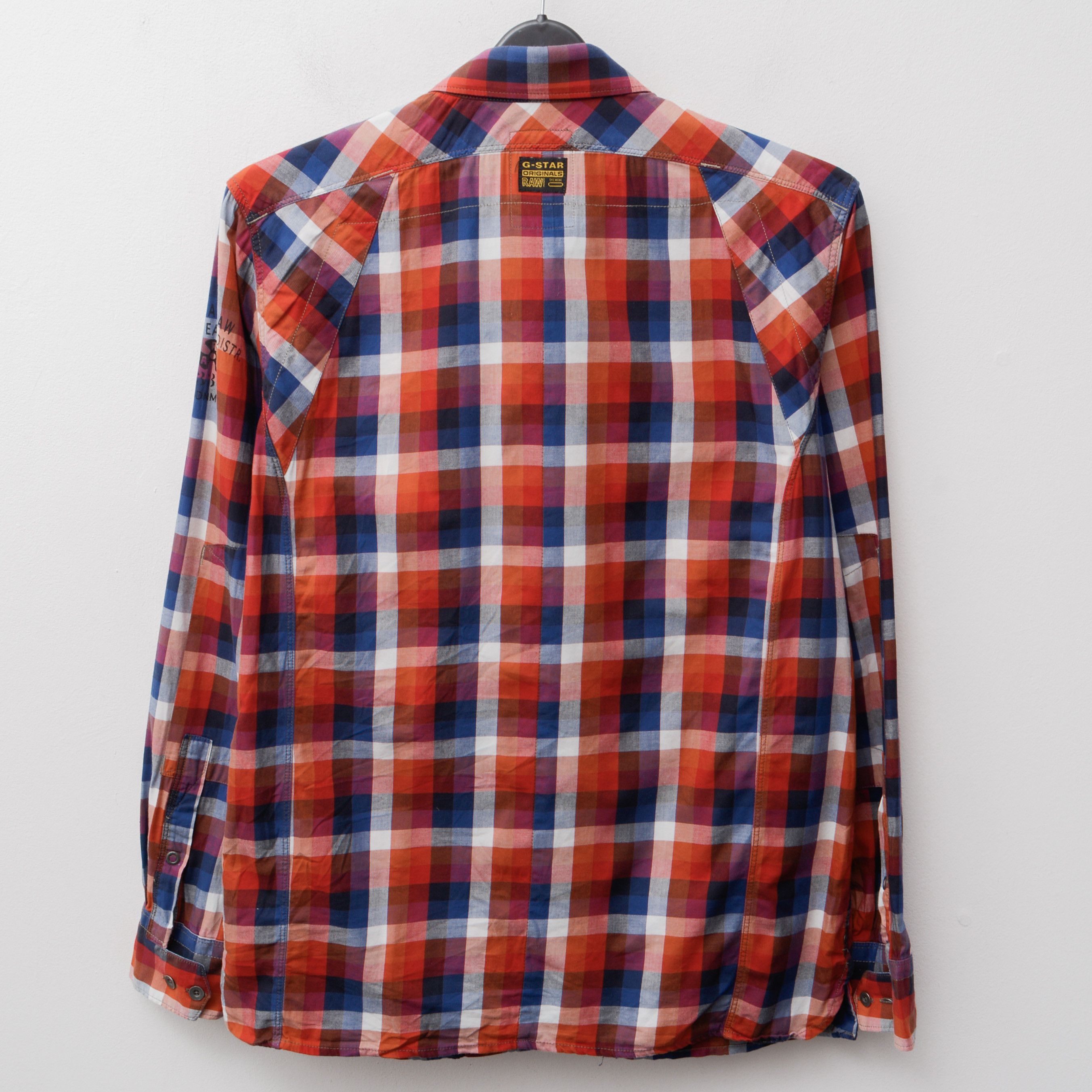 G-Star G STAR RAW Casual Shirt Long Sleeve check Plaid Button Up Size US L / EU 52-54 / 3 - 8 Thumbnail