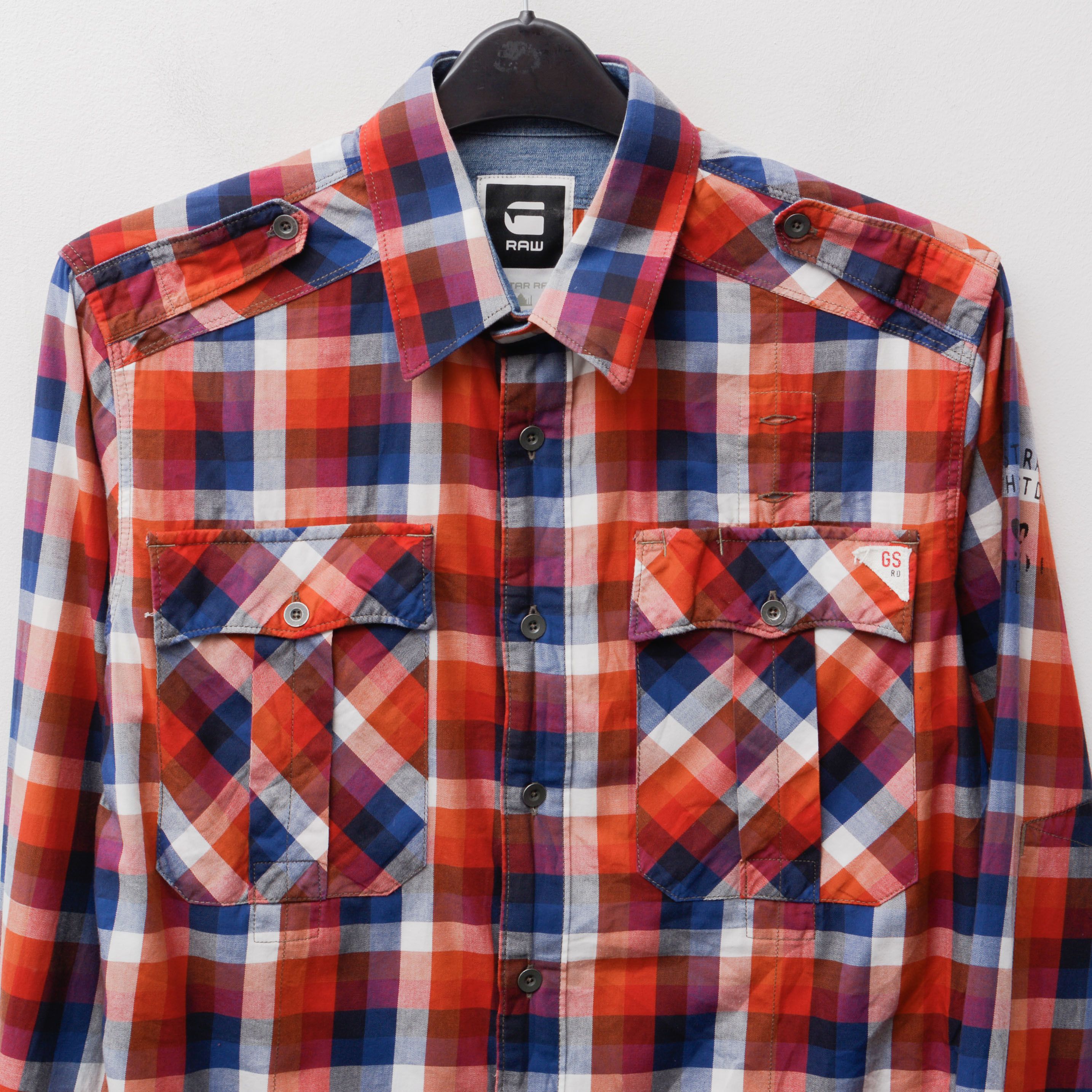 G-Star G STAR RAW Casual Shirt Long Sleeve check Plaid Button Up Size US L / EU 52-54 / 3 - 2 Thumbnail