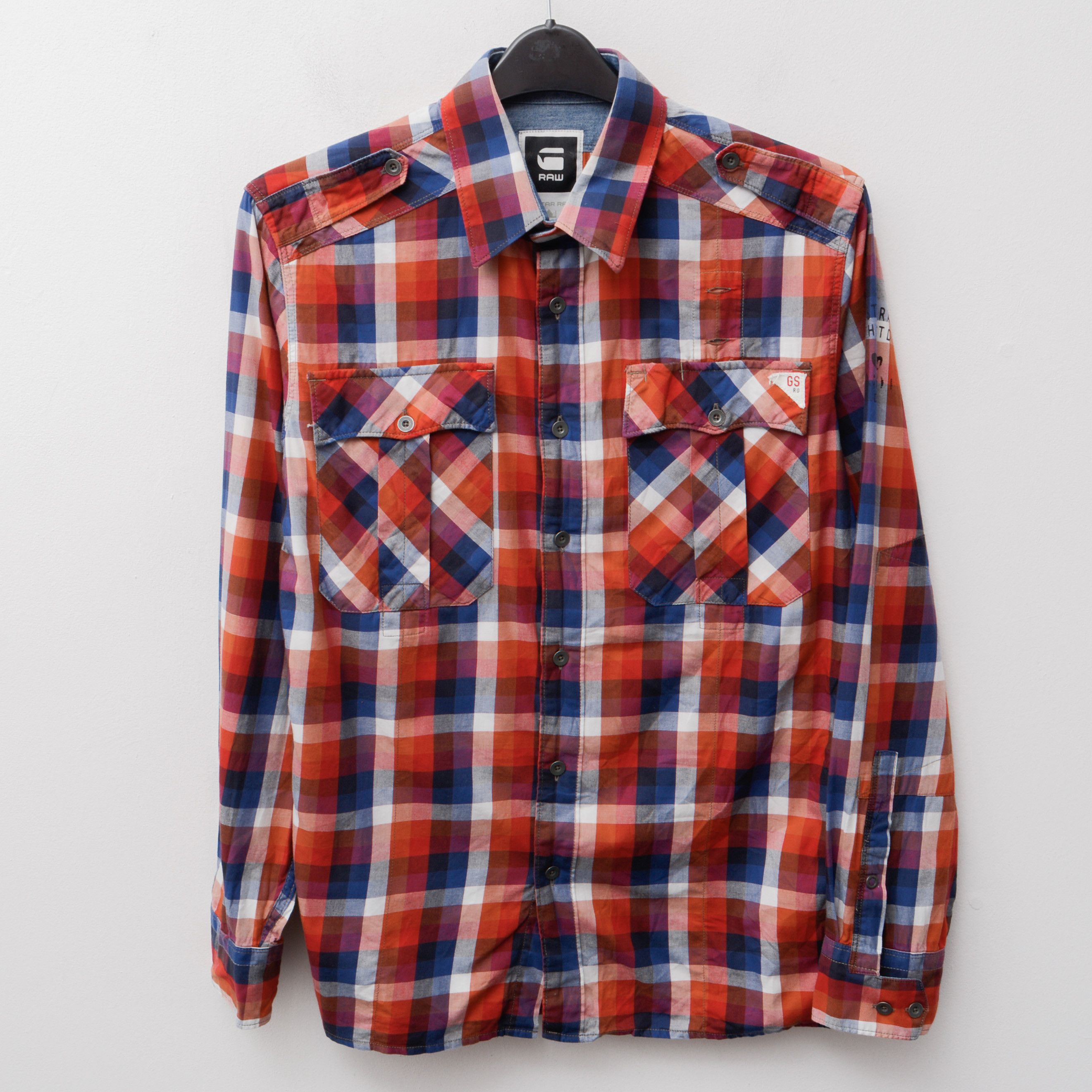 G-Star G STAR RAW Casual Shirt Long Sleeve check Plaid Button Up Size US L / EU 52-54 / 3 - 1 Thumbnail