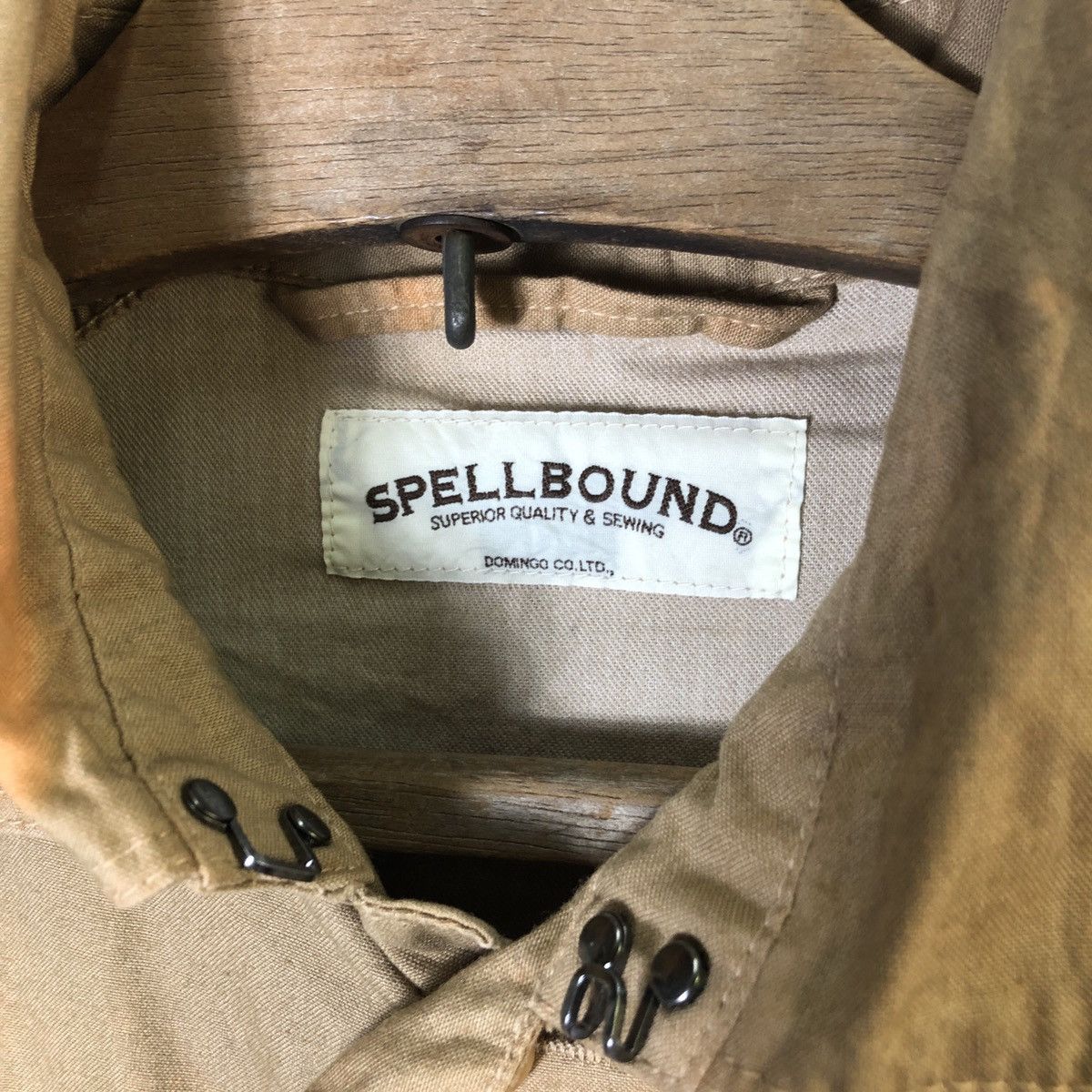 Japanese Brand × Spellbound Spellbound Japan Khaki Chore Coat Distressed Jacket Size US M / EU 48-50 / 2 - 8 Thumbnail