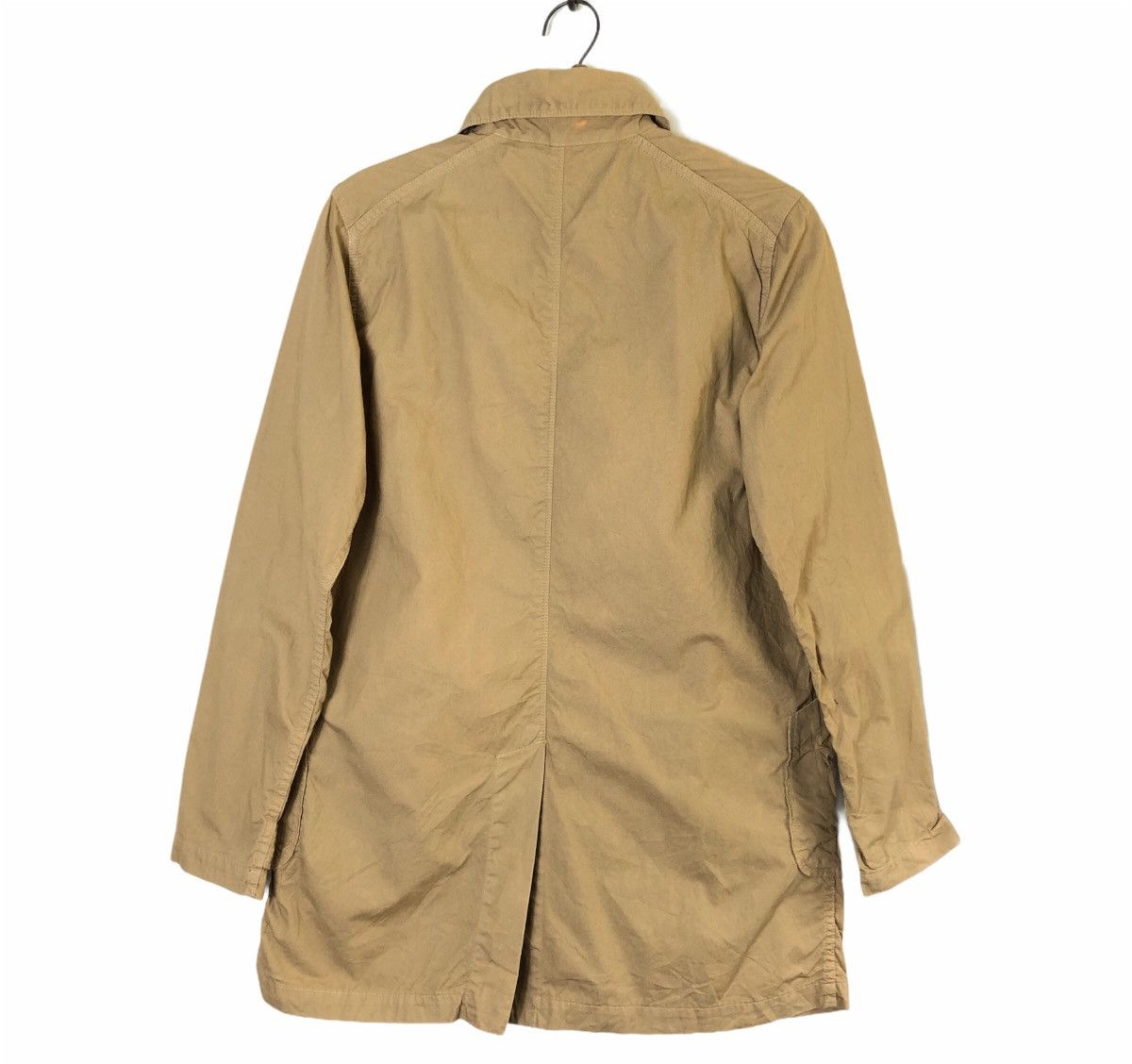 Japanese Brand × Spellbound Spellbound Japan Khaki Chore Coat Distressed Jacket Size US M / EU 48-50 / 2 - 2 Thumbnail