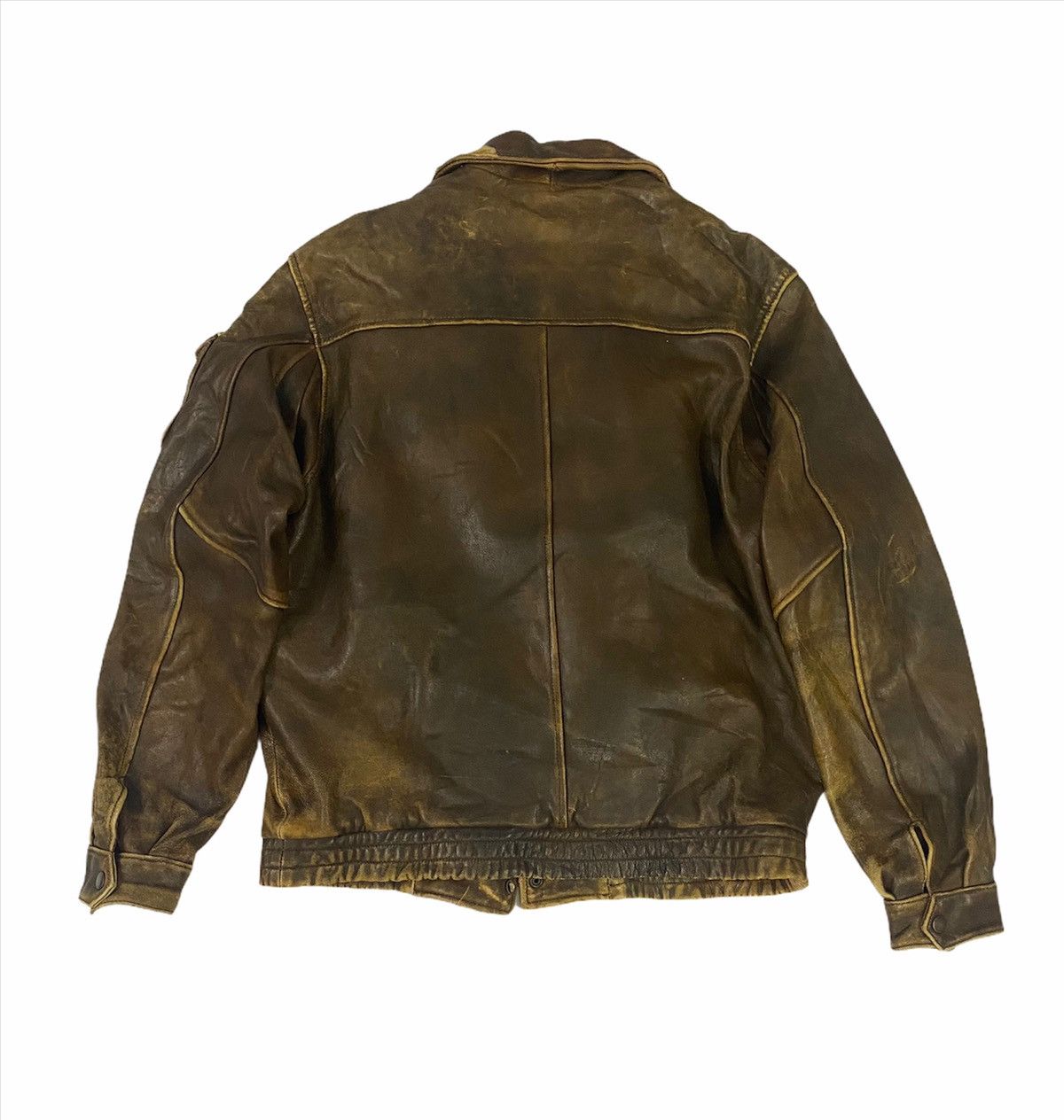 Vintage Houston Distressed Flight Jacket Sheepskin leather jacket Size US M / EU 48-50 / 2 - 6 Thumbnail