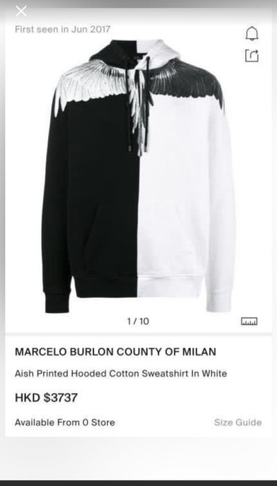 Marcelo burlon aish clearance hoodie