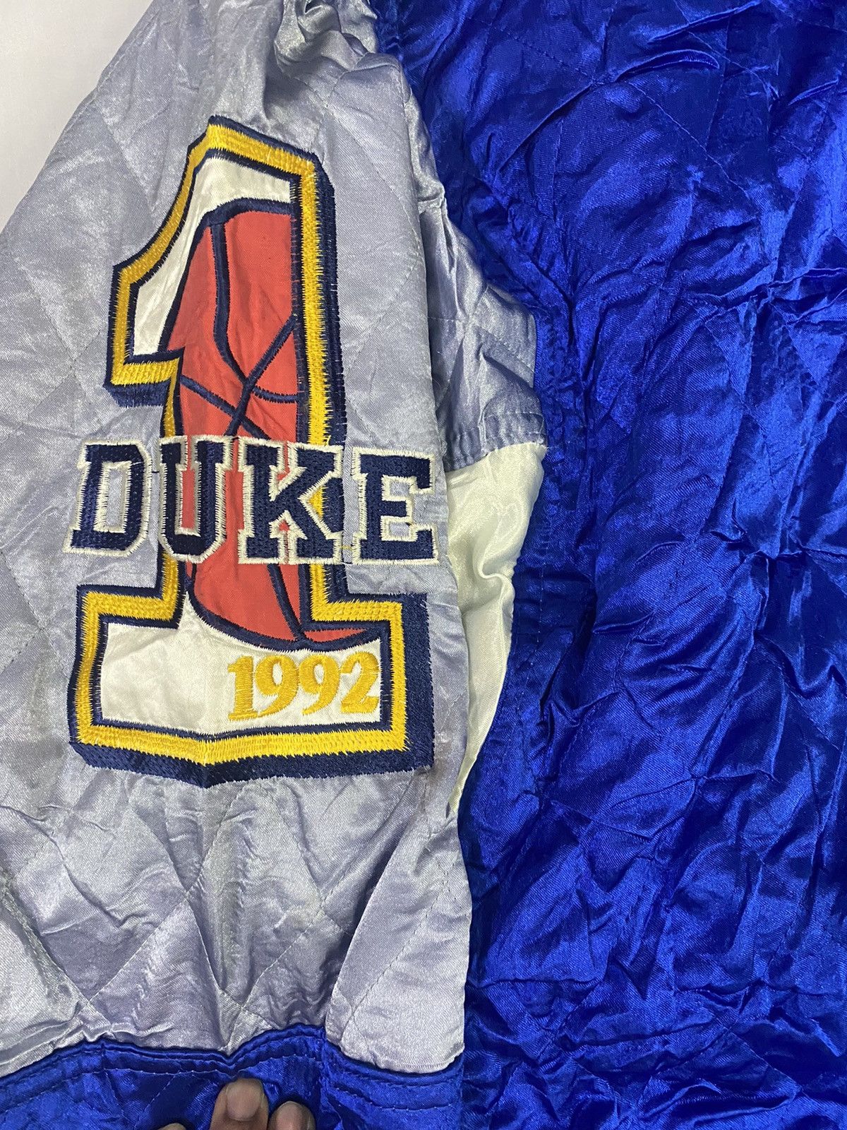 Vintage Vintage Duke Blue Devil Quilted Long Jacket Size US XL / EU 56 / 4 - 9 Thumbnail