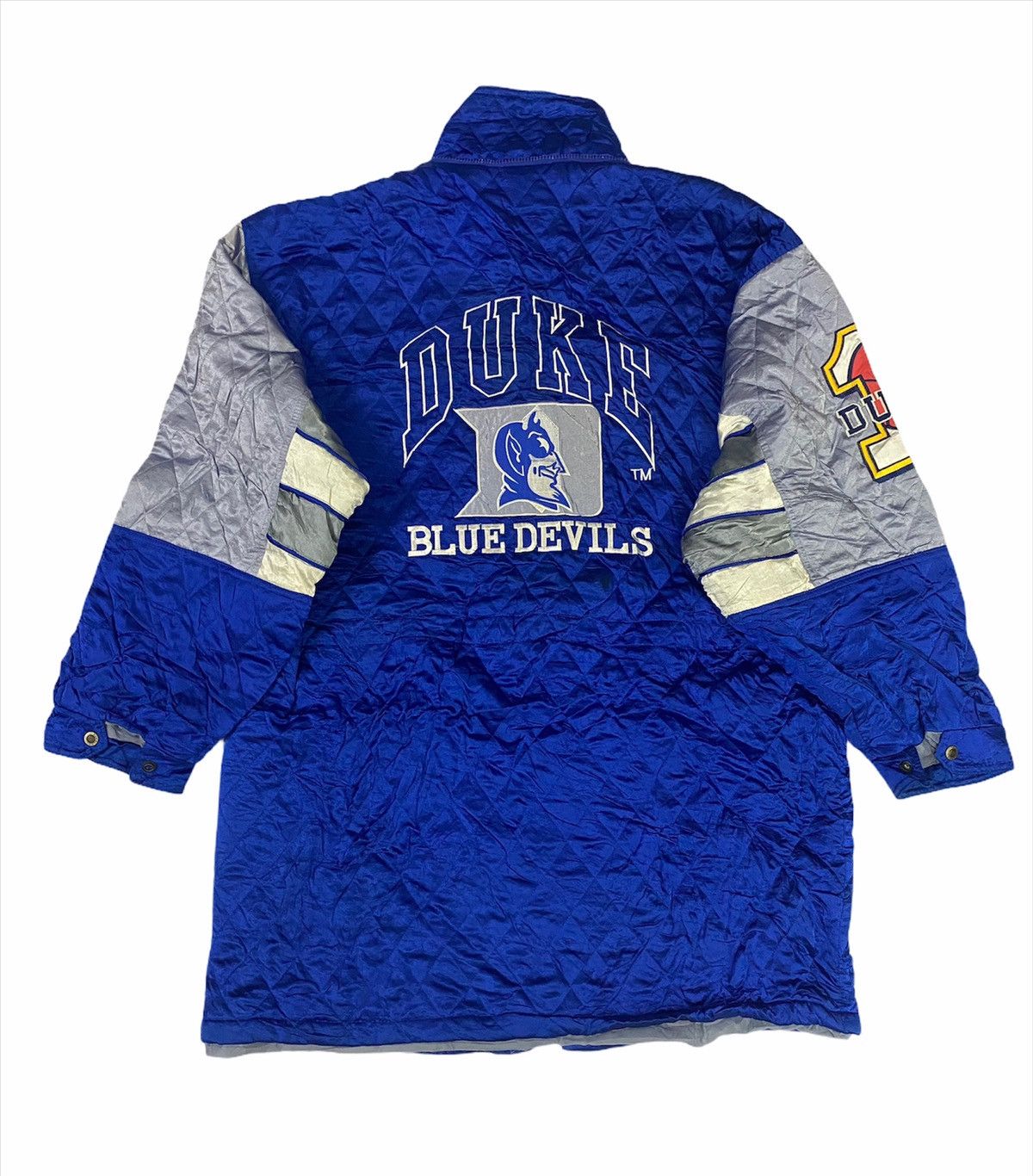 Vintage Vintage Duke Blue Devil Quilted Long Jacket Size US XL / EU 56 / 4 - 2 Thumbnail