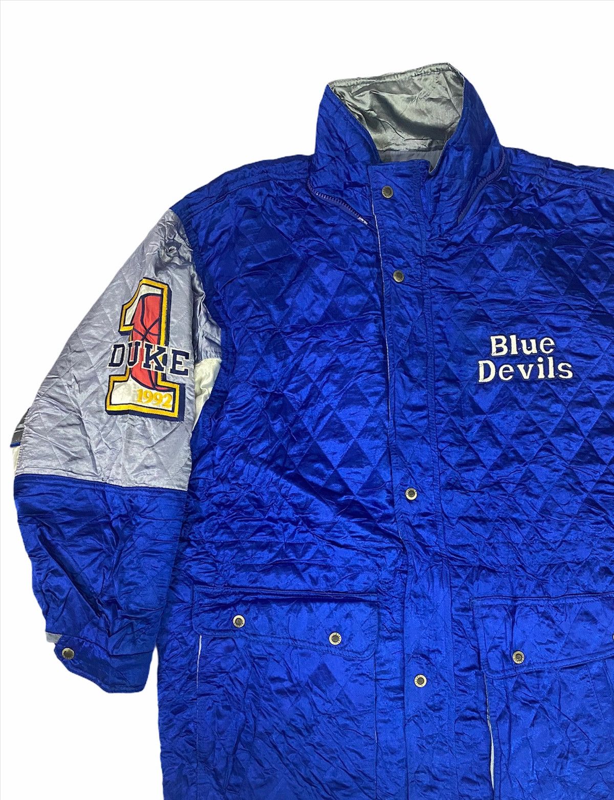Vintage Vintage Duke Blue Devil Quilted Long Jacket Size US XL / EU 56 / 4 - 5 Thumbnail