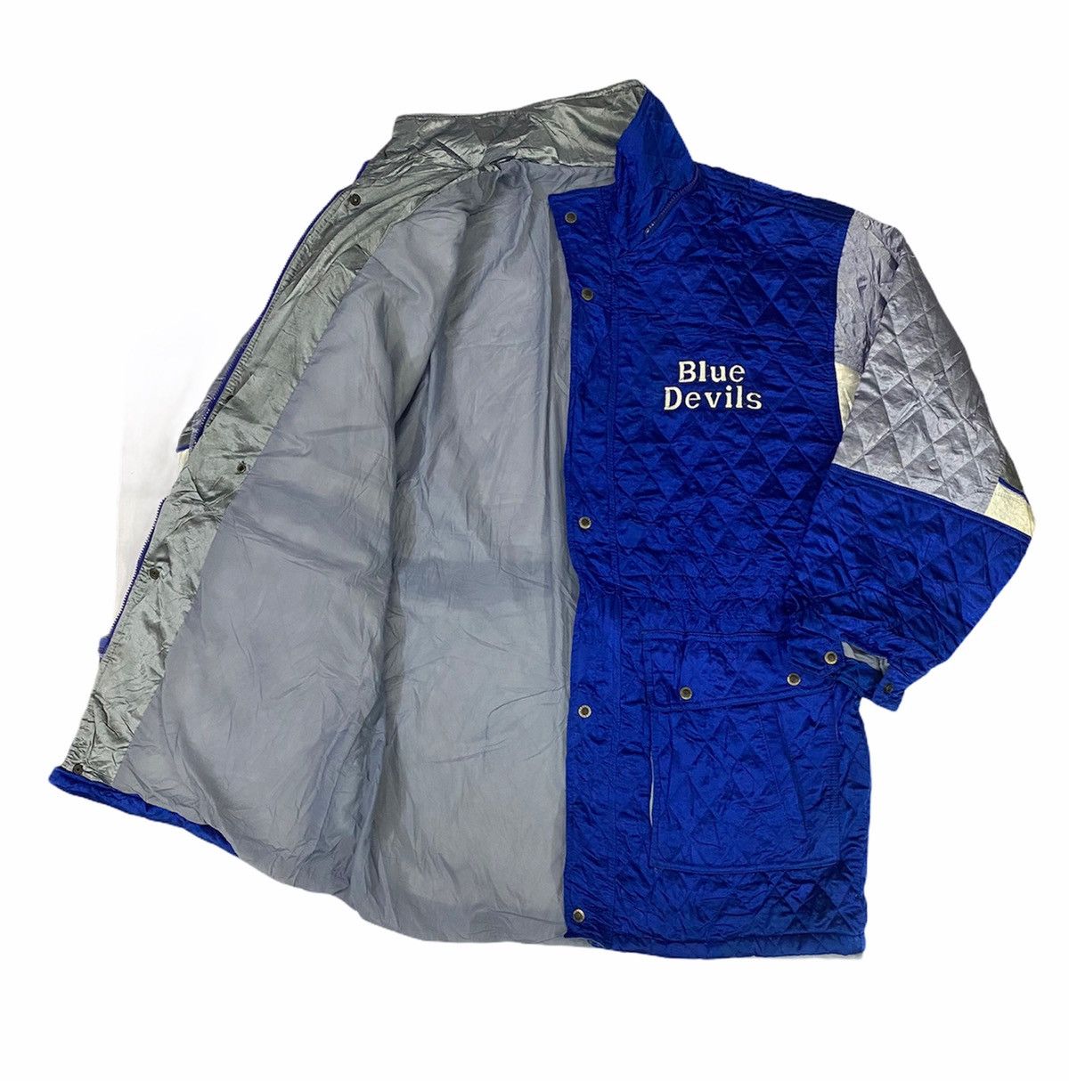 Vintage Vintage Duke Blue Devil Quilted Long Jacket Size US XL / EU 56 / 4 - 6 Thumbnail