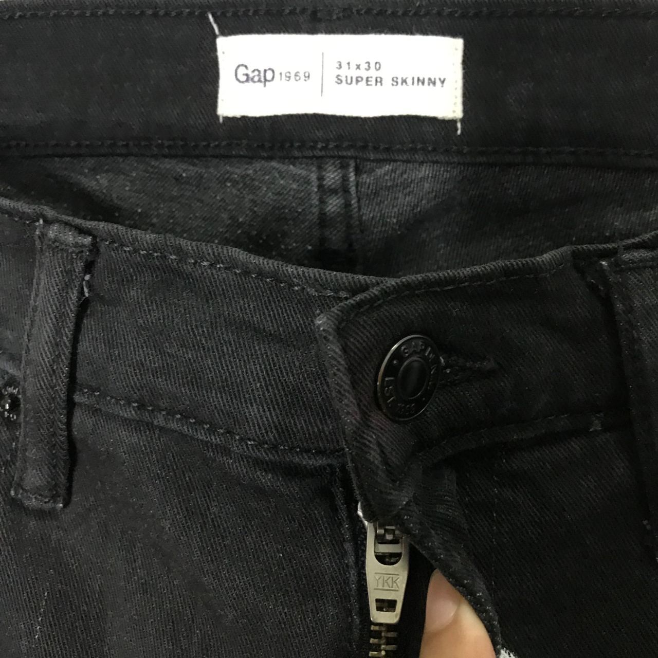 Japanese Brand 🔥Gap 1969 Super Skinny Art Paints Design Full Denim Jeans Size US 34 / EU 50 - 4 Thumbnail