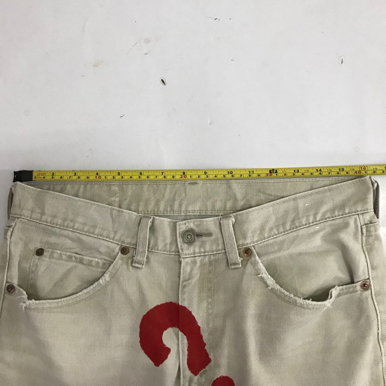 Levi's Vintage Clothing 🔥VTG Levi's 517 Art Design Paints Bootcut Denim Jeans Size US 32 / EU 48 - 9 Thumbnail