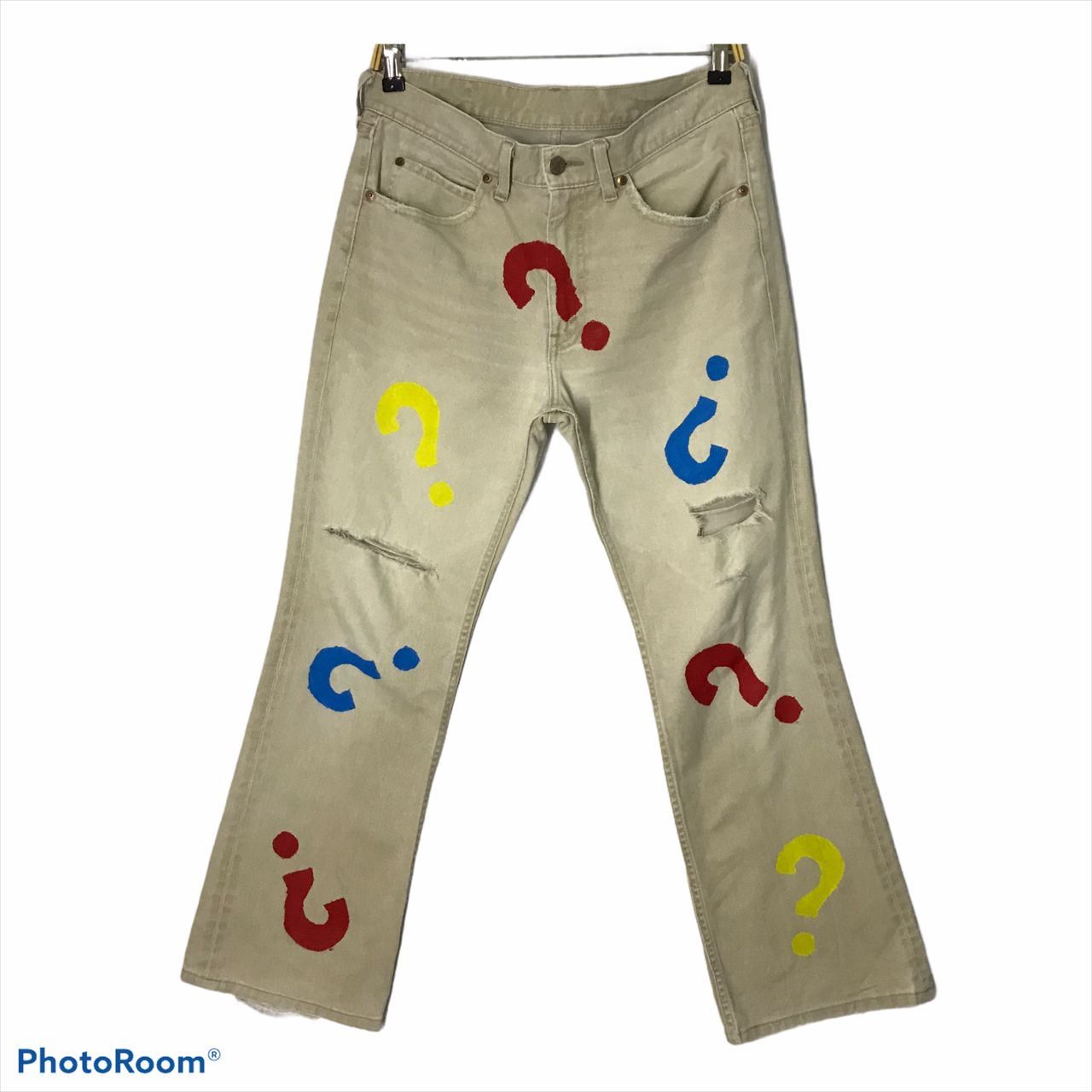Levi's Vintage Clothing 🔥VTG Levi's 517 Art Design Paints Bootcut Denim Jeans Size US 32 / EU 48 - 1 Thumbnail