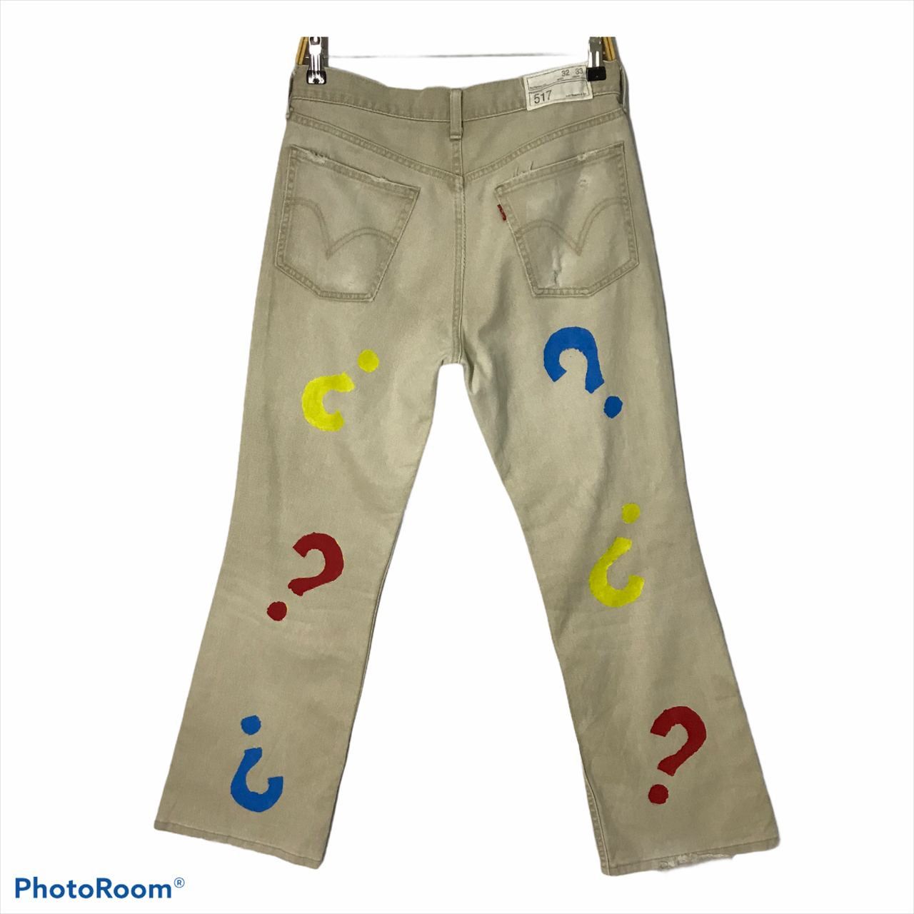 Levi's Vintage Clothing 🔥VTG Levi's 517 Art Design Paints Bootcut Denim Jeans Size US 32 / EU 48 - 2 Thumbnail