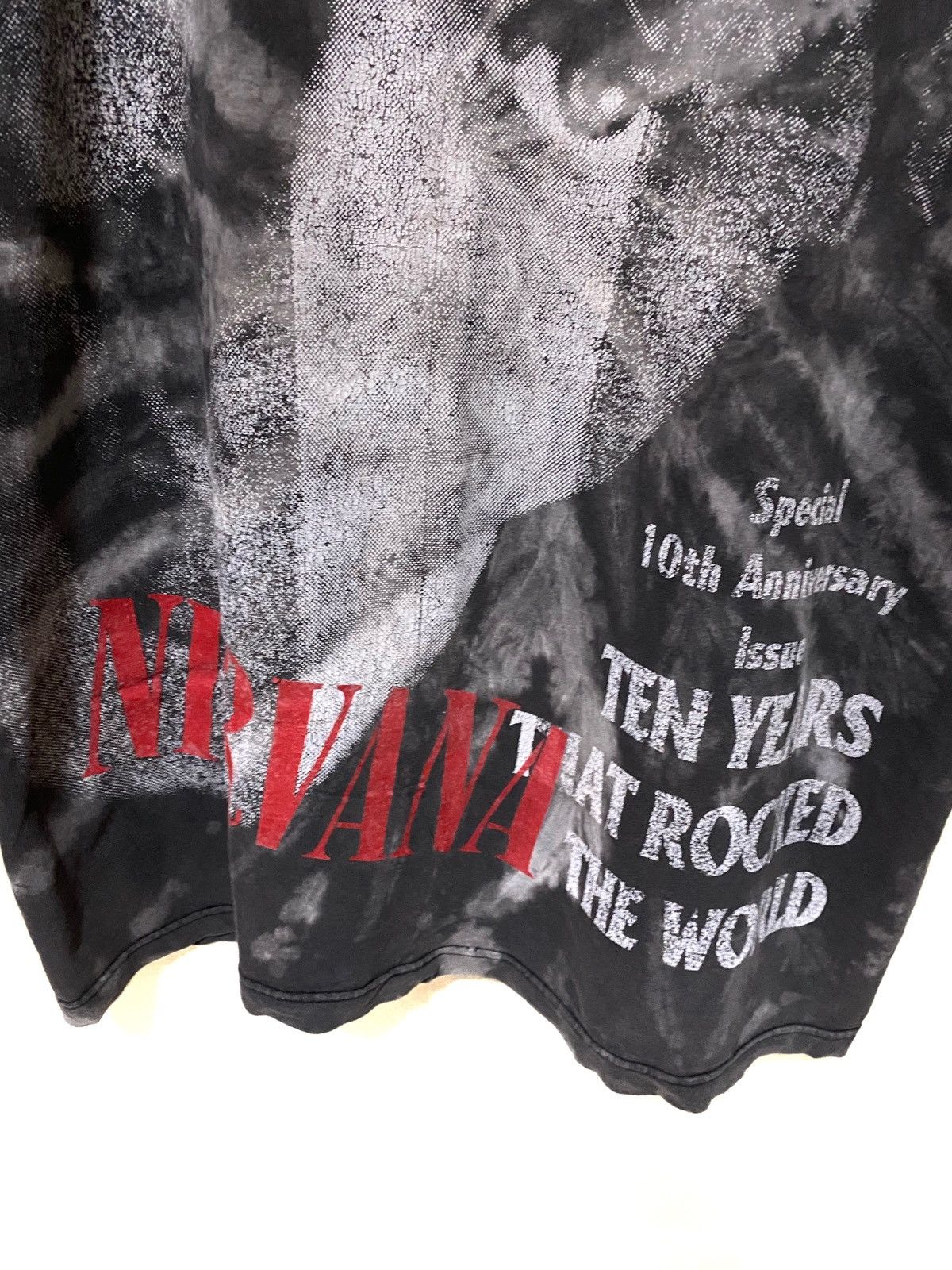 Nirvana × Vintage Rare🔥Vintage Nirvana Kurt Cobain Spin Magazine Cover Tshirt Size US XL / EU 56 / 4 - 5 Thumbnail