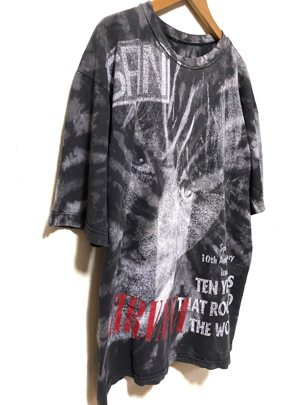 Nirvana × Vintage Rare🔥Vintage Nirvana Kurt Cobain Spin Magazine Cover Tshirt Size US XL / EU 56 / 4 - 3 Thumbnail