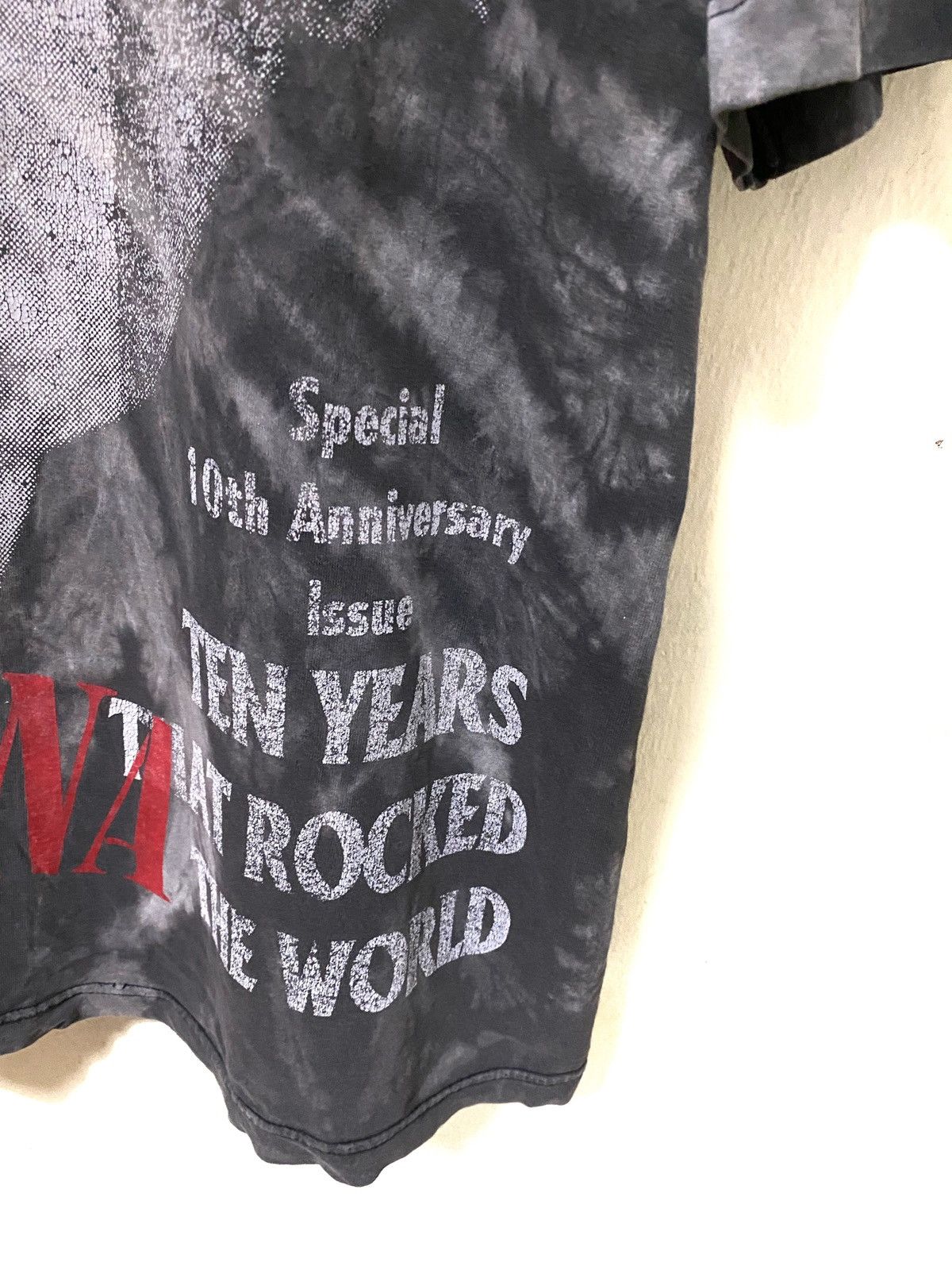 Nirvana × Vintage Rare🔥Vintage Nirvana Kurt Cobain Spin Magazine Cover Tshirt Size US XL / EU 56 / 4 - 8 Thumbnail