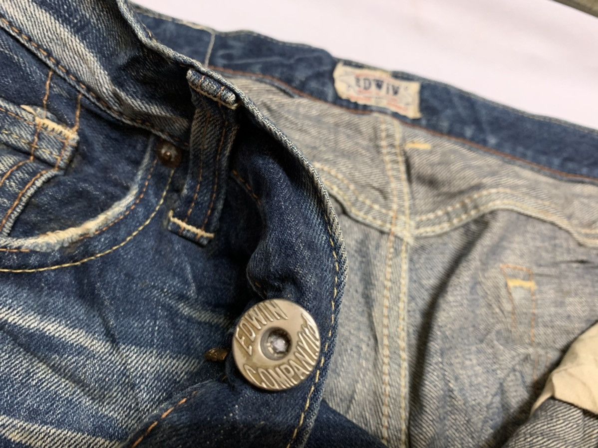 Edwin × Vintage Edwin 503 Faded - vintage Edwin Size US 34 / EU 50 - 6 Thumbnail