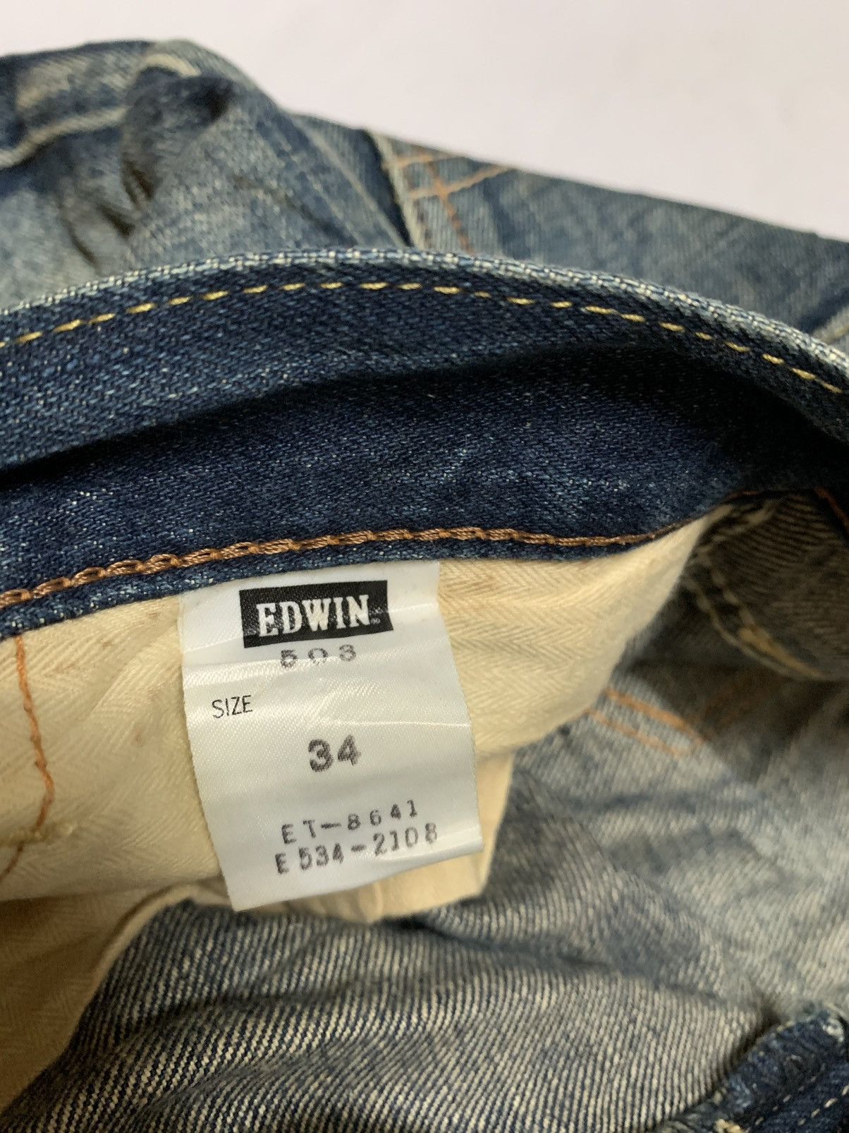 Edwin × Vintage Edwin 503 Faded - vintage Edwin Size US 34 / EU 50 - 9 Thumbnail