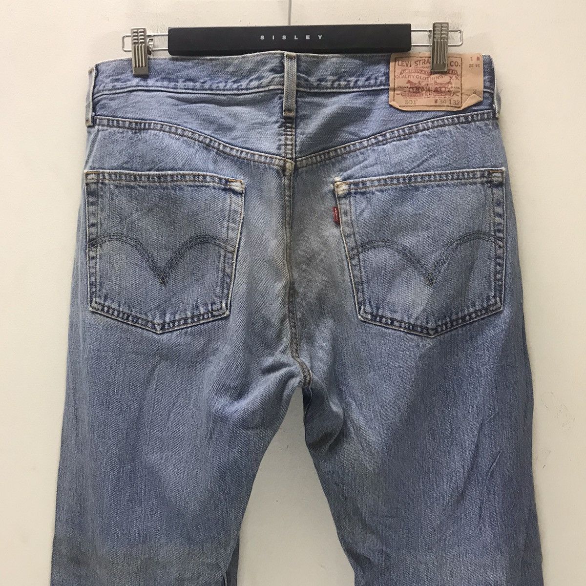 Levi's Vintage Levis 501 Lightwash Jeans Size US 35 - 12 Thumbnail