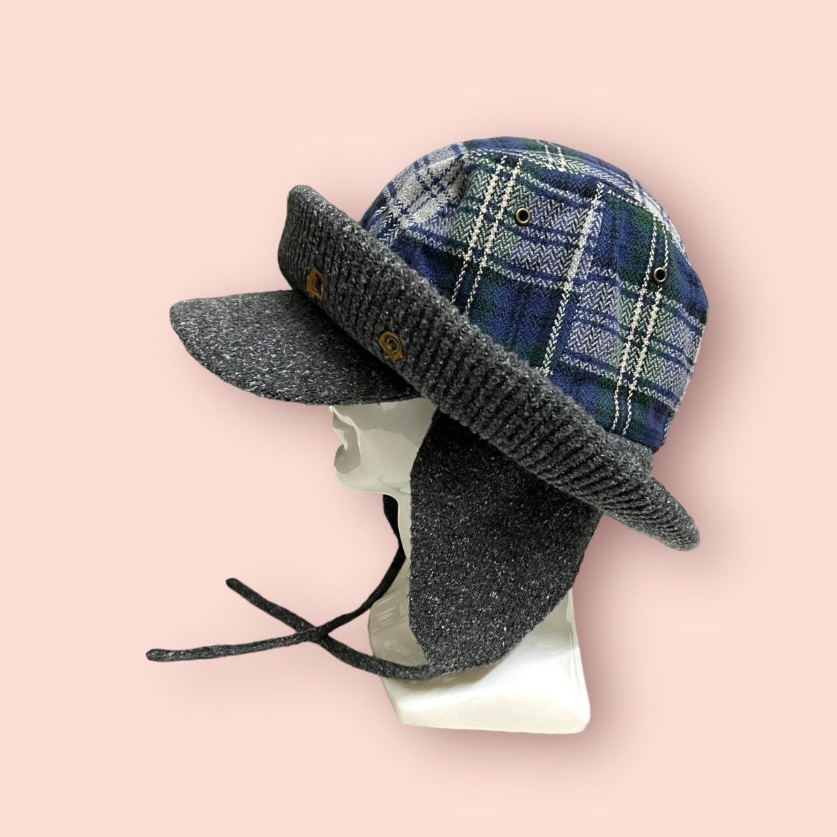 Japanese Brand RARE OVERRIDE DOUBLE VISOR EARFLAP HAT JAPAN Size ONE SIZE - 12 Thumbnail