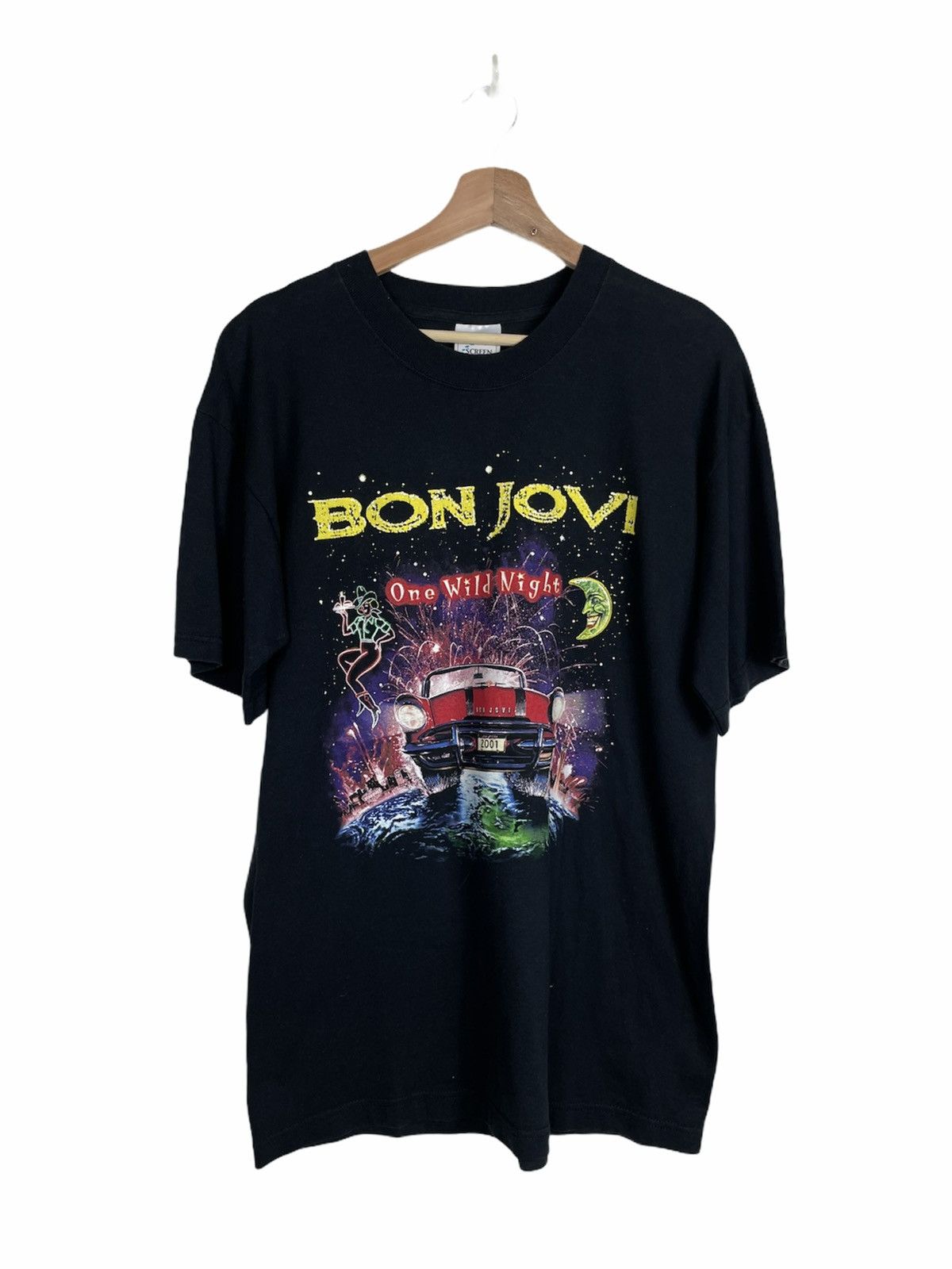 Bon Jovi × Vintage Bon Jovi One Wild Night Tour Tee 2001 | Collectible Vintage Size US M / EU 48-50 / 2 - 1 Thumbnail
