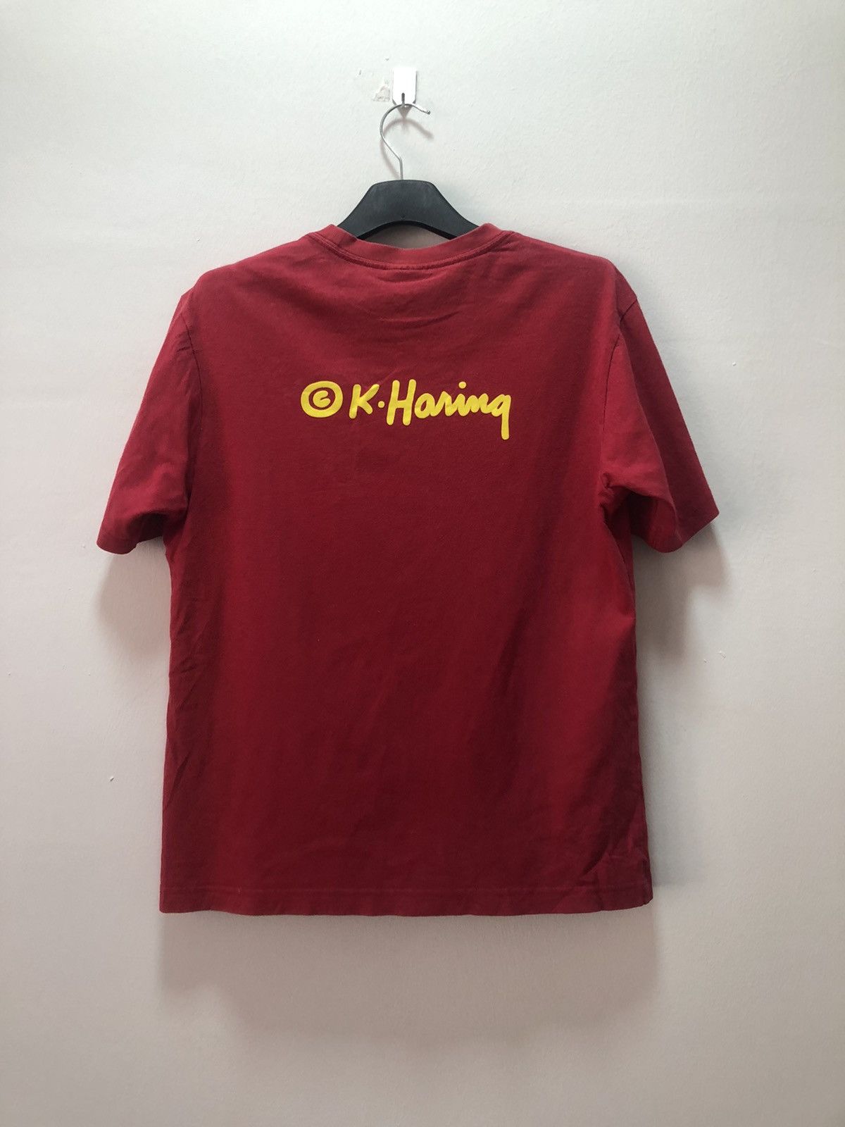 Keith Haring Vintage KEITH HARING T Shirt Red Size US M / EU 48-50 / 2 - 6 Thumbnail