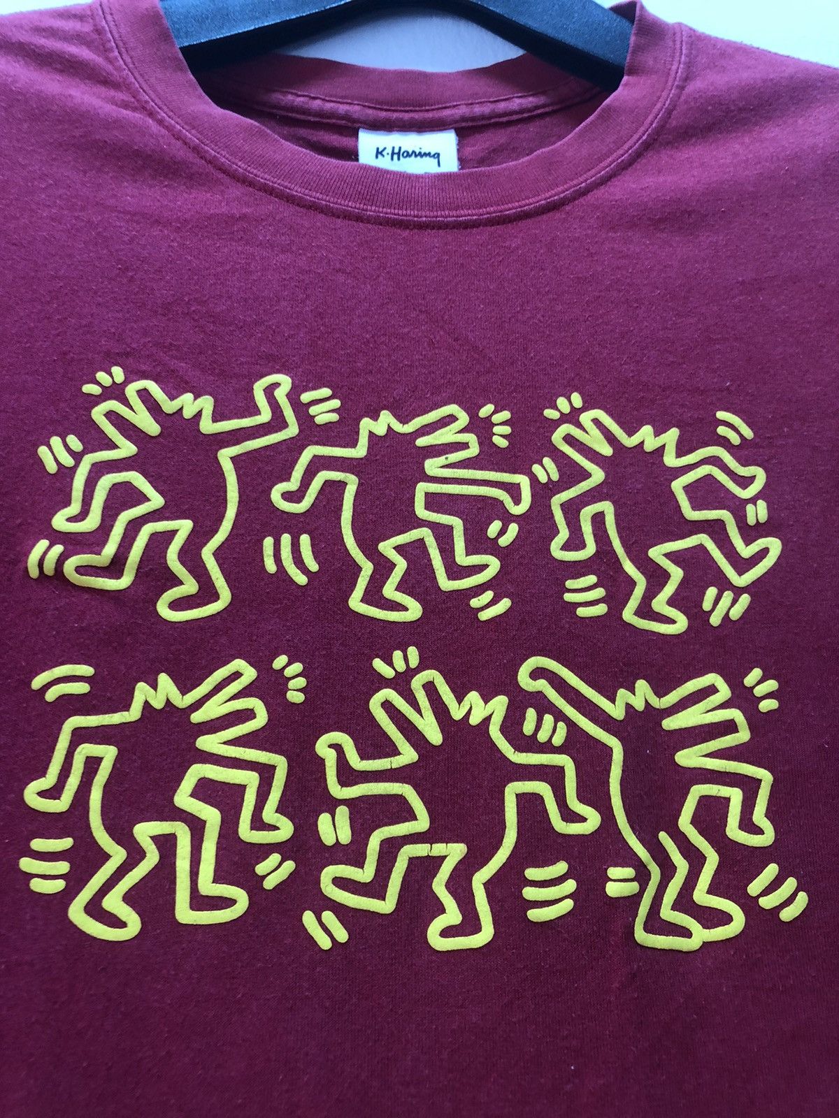 Keith Haring Vintage KEITH HARING T Shirt Red Size US M / EU 48-50 / 2 - 4 Thumbnail