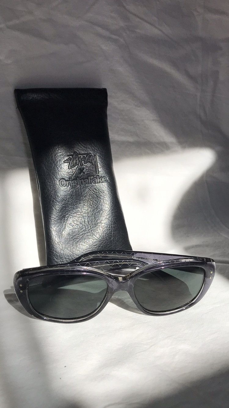 Original Fake × Stussy “Naomi” sunglasses- KAWS | Grailed