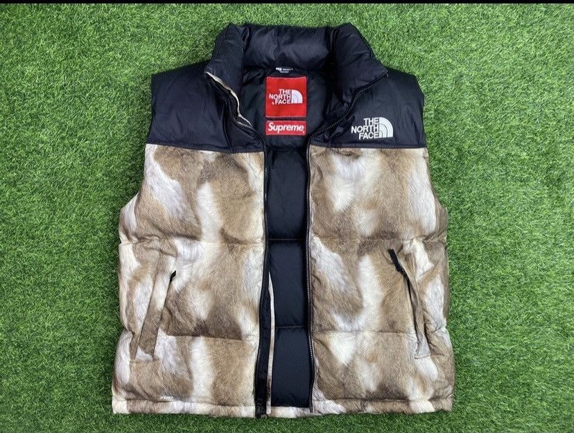 Supreme × The North Face FW13 SUPREME x THE NORTH FACE FUR PRINT NUPTSE VEST Size US L / EU 52-54 / 3 - 4 Thumbnail