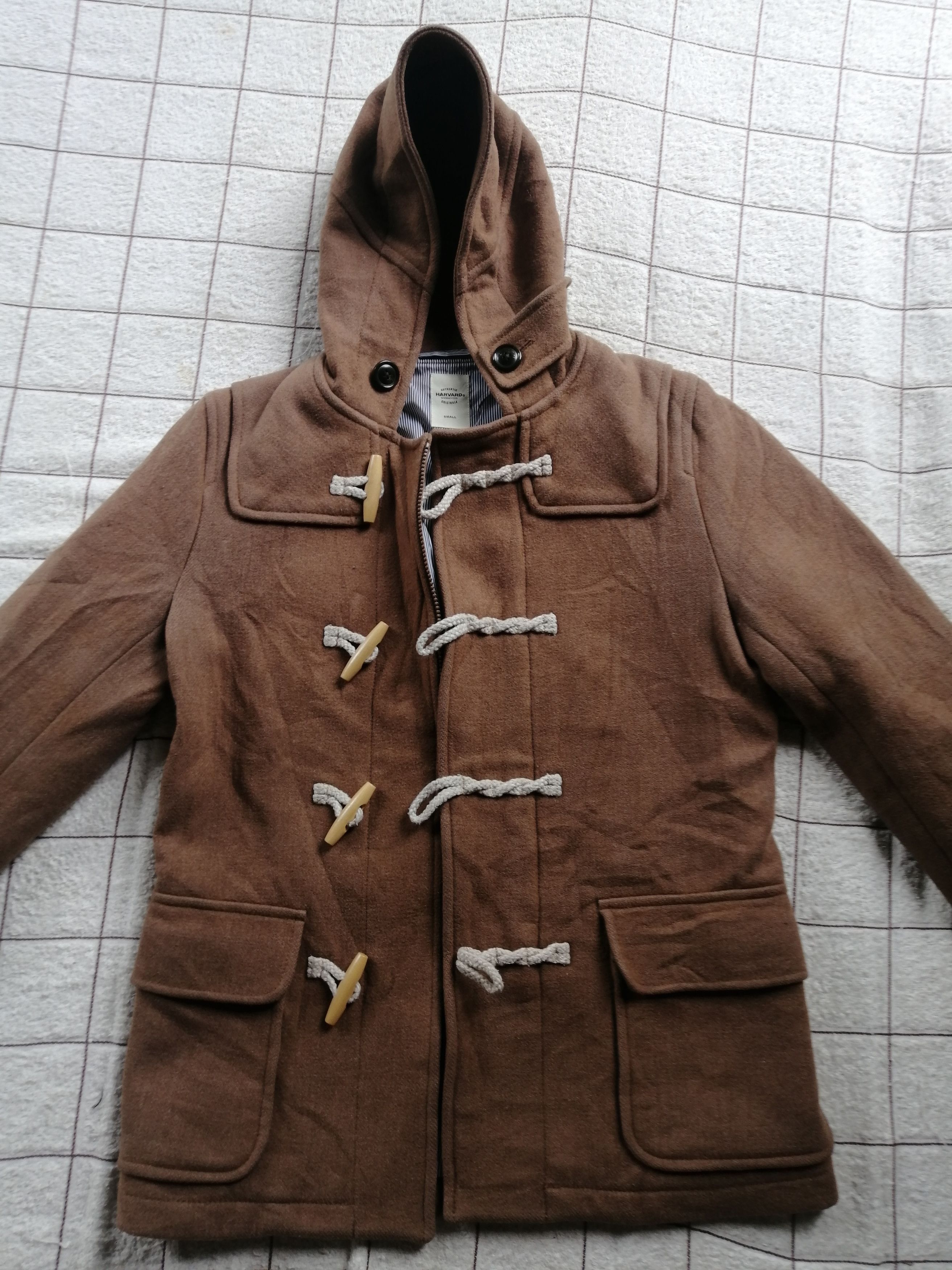 Other HARVARD WOOL DUFFLE HOODIE COAT Size US S / EU 44-46 / 1 - 8 Thumbnail
