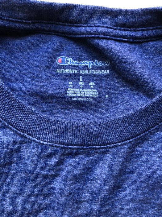 Champion Soft Dark Blue Champion Tee | Grailed