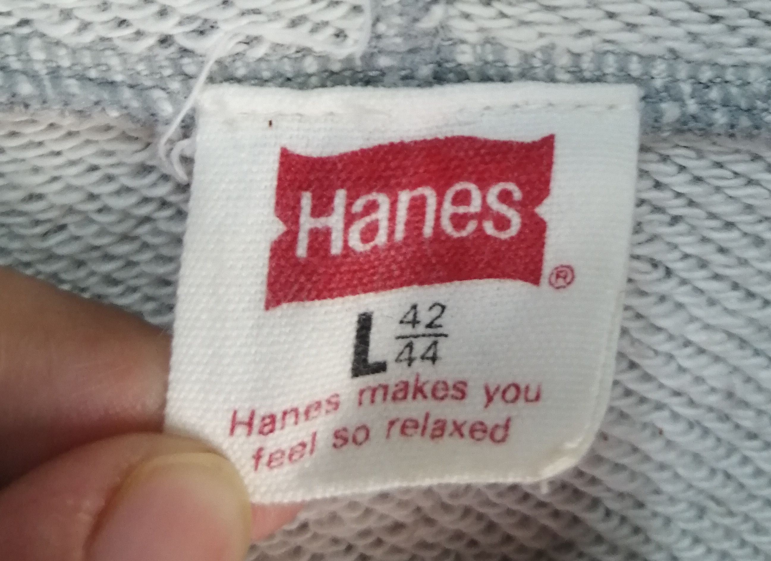 Hanes Vintage Hanes Big Logo Pullover Hoodie Size US L / EU 52-54 / 3 - 3 Thumbnail