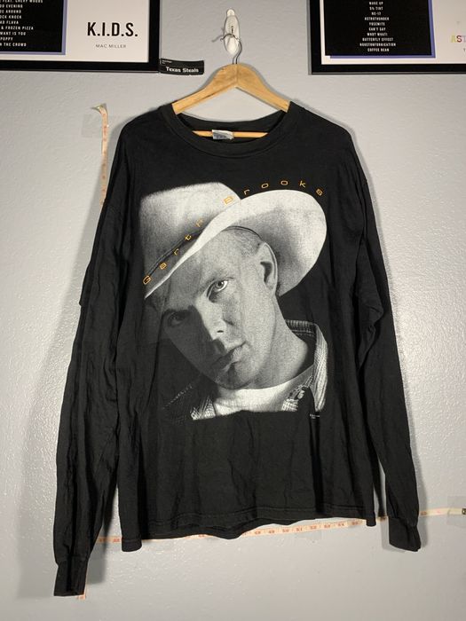 Vintage 1996 Garth Brooks Cowboy Hat Country Music Long Sleeve VTG