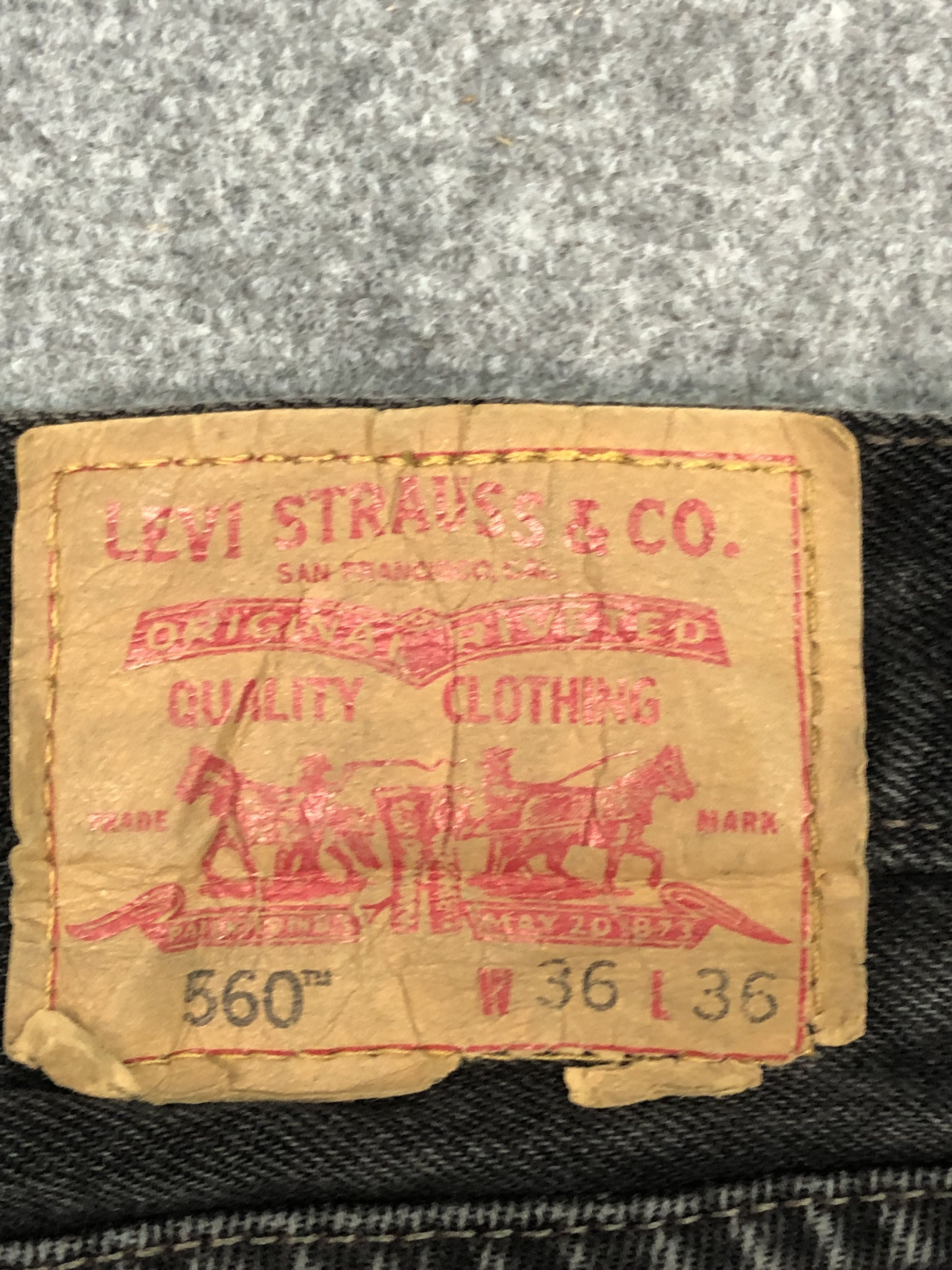 Levi's Vintage Levis 560 Comfort Fit Denim DP0285 Size US 36 / EU 52 - 5 Thumbnail