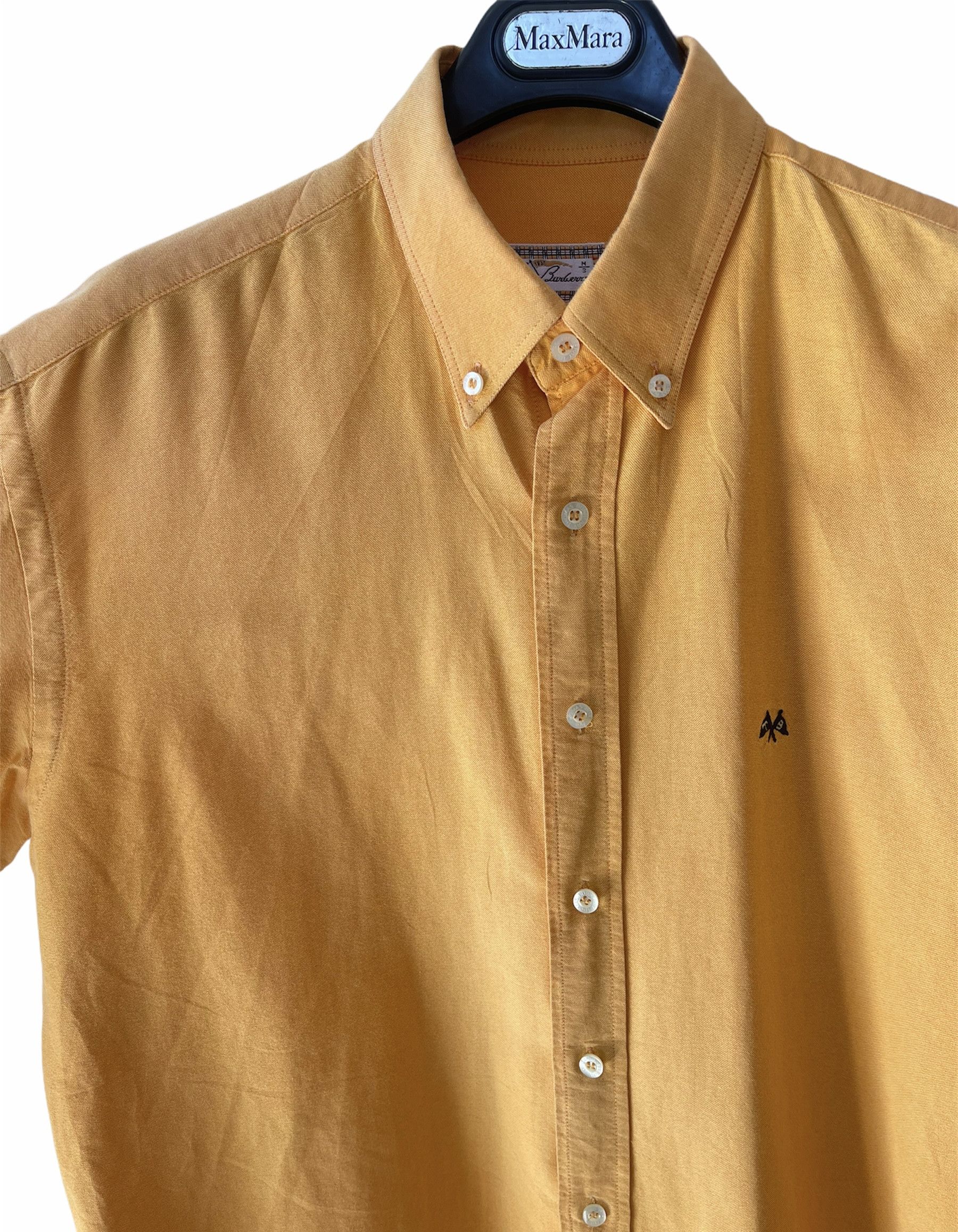 Burberry 🔥 Burberry tb orange shirt cotton long sleeve L Size US L / EU 52-54 / 3 - 5 Thumbnail