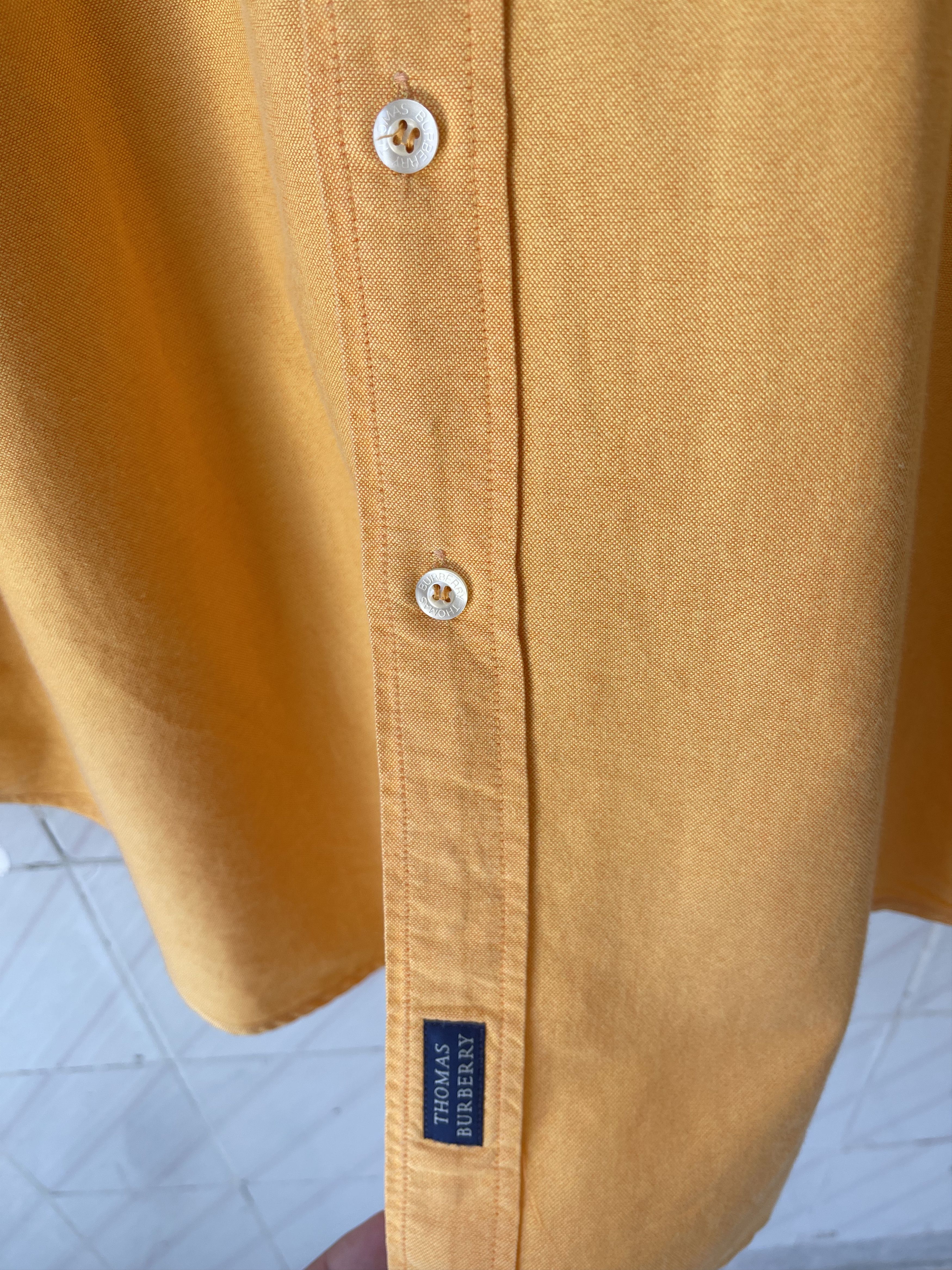 Burberry 🔥 Burberry tb orange shirt cotton long sleeve L Size US L / EU 52-54 / 3 - 6 Thumbnail