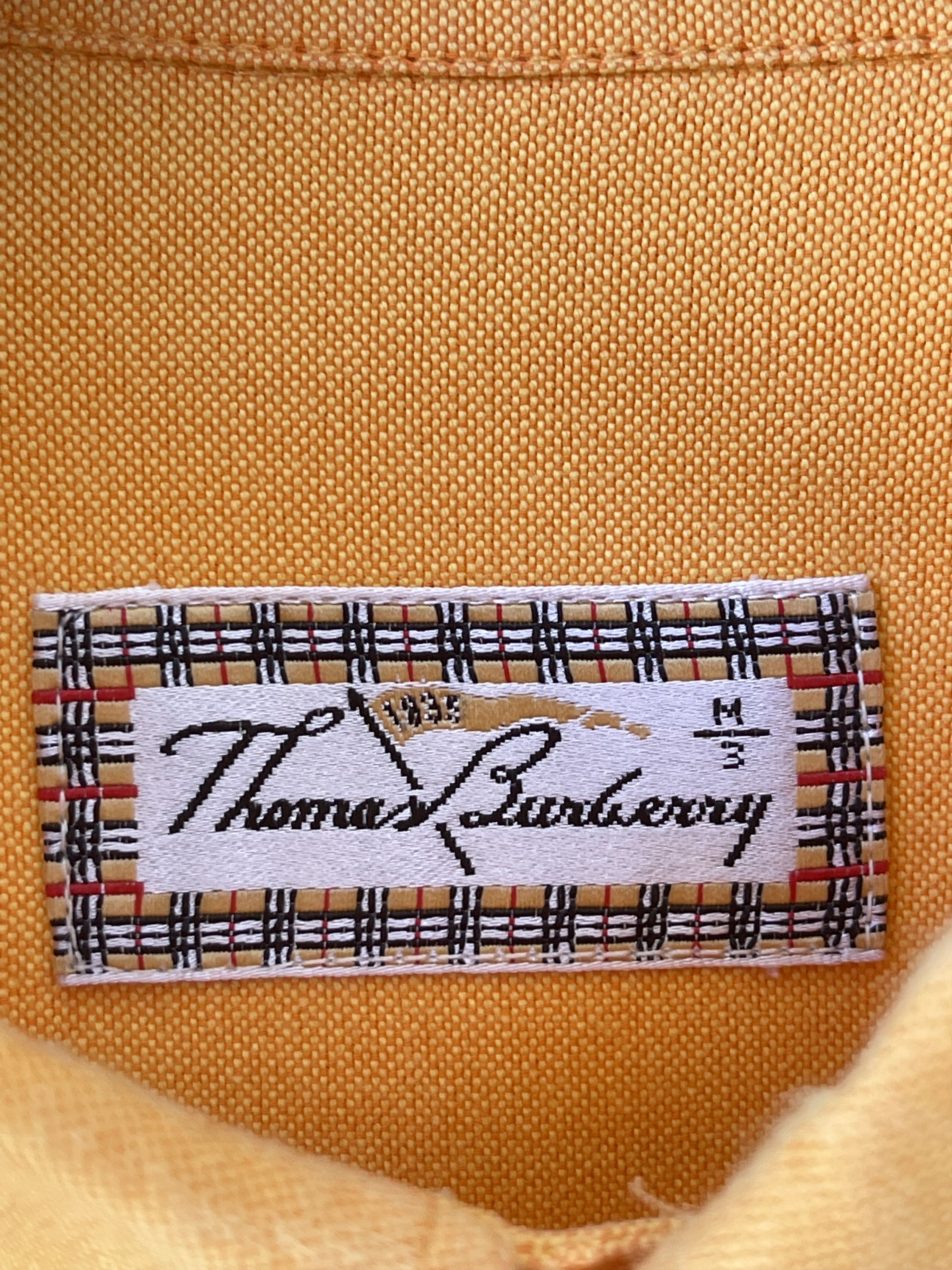 Burberry 🔥 Burberry tb orange shirt cotton long sleeve L Size US L / EU 52-54 / 3 - 7 Thumbnail