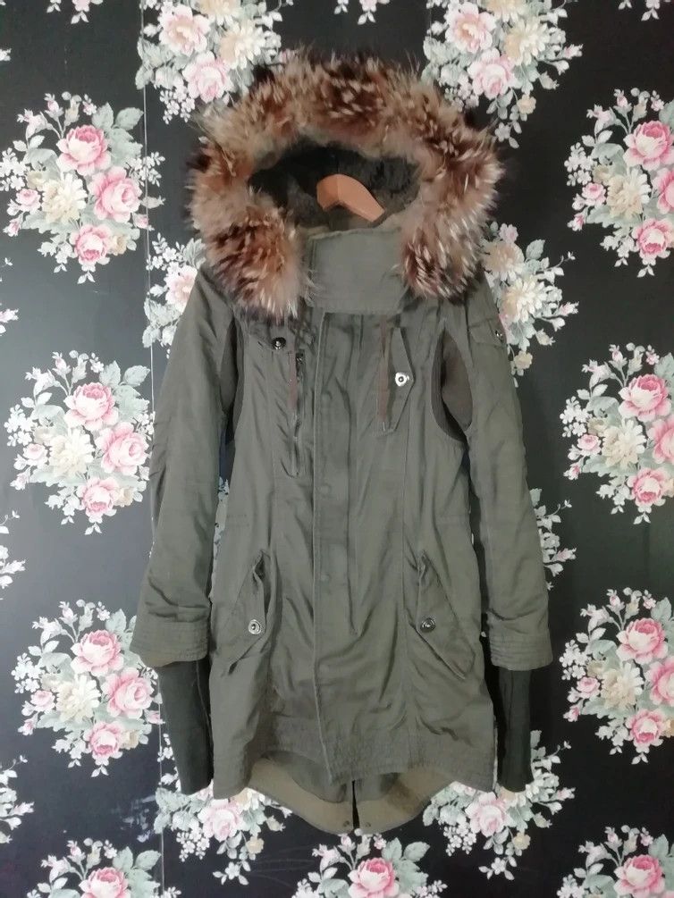 ジャケット・アウター BUFFALO BOBS denim fur military down Y2K BUFFALO BOBS denim fur military down Y2K 00's “Buffalo Bobs” fur