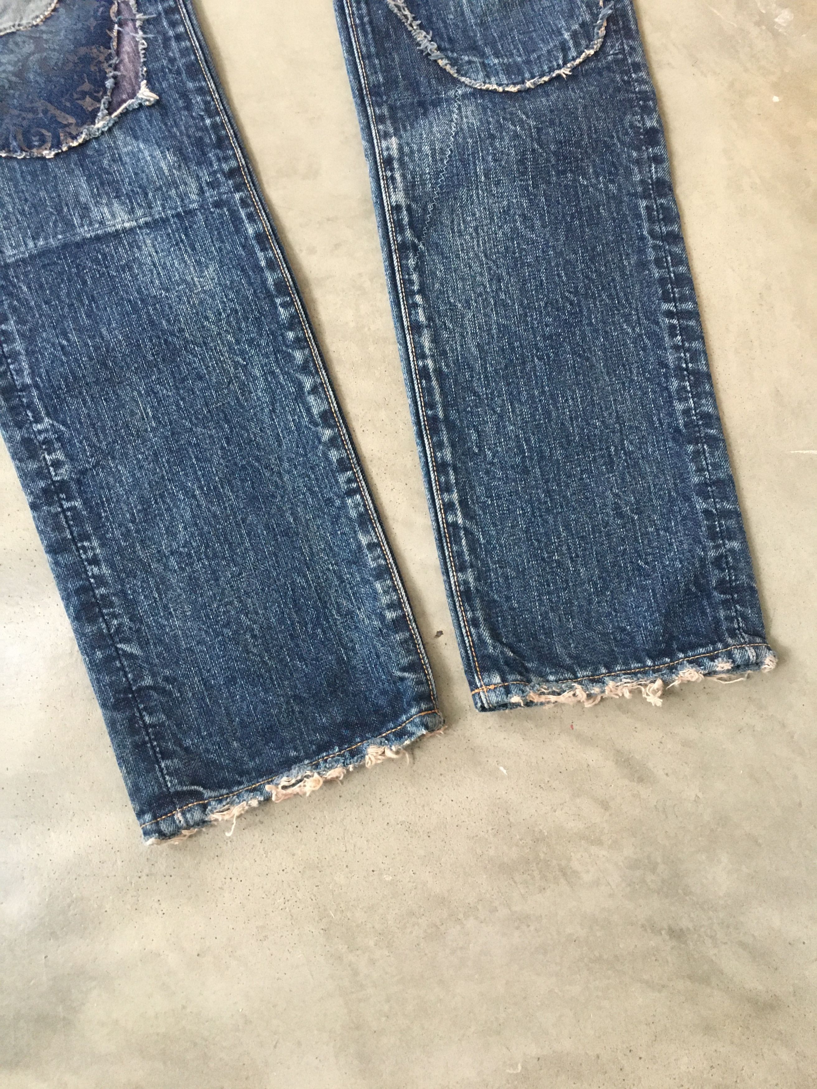 Kapital Kapital Kountry Patchwork Denim Jeans Size US 31 - 5 Thumbnail