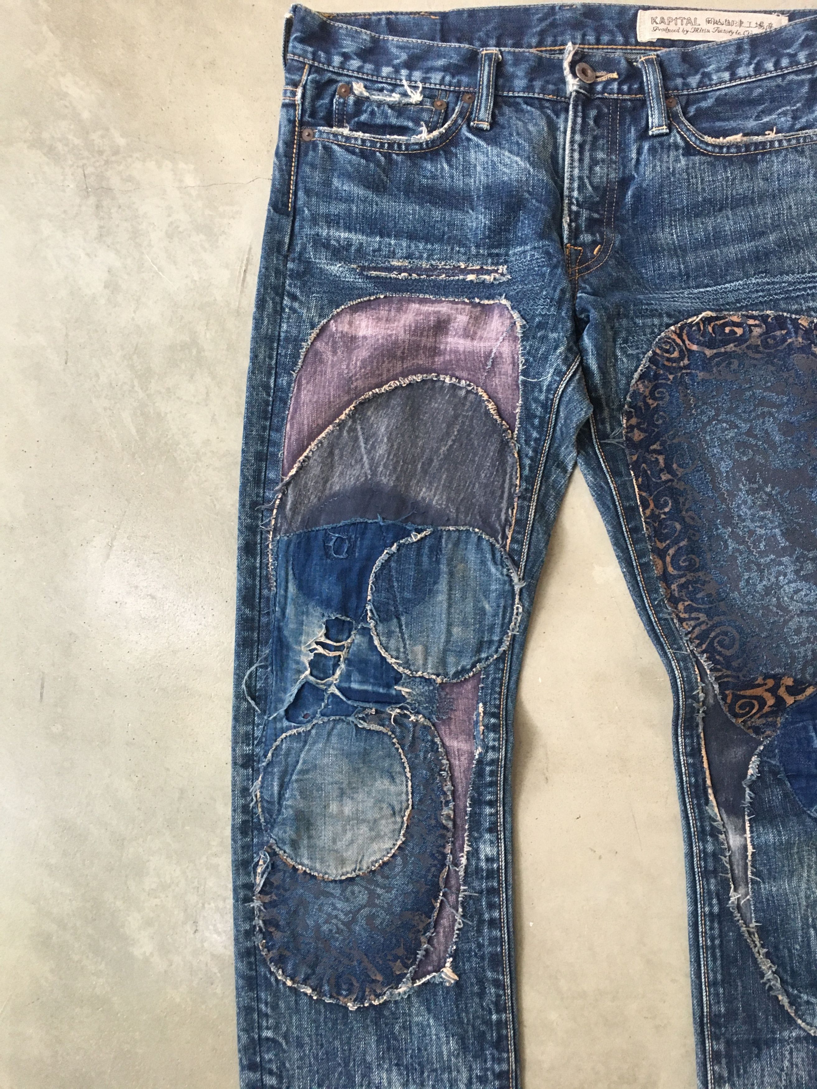 Kapital Kapital Kountry Patchwork Denim Jeans Size US 31 - 2 Thumbnail