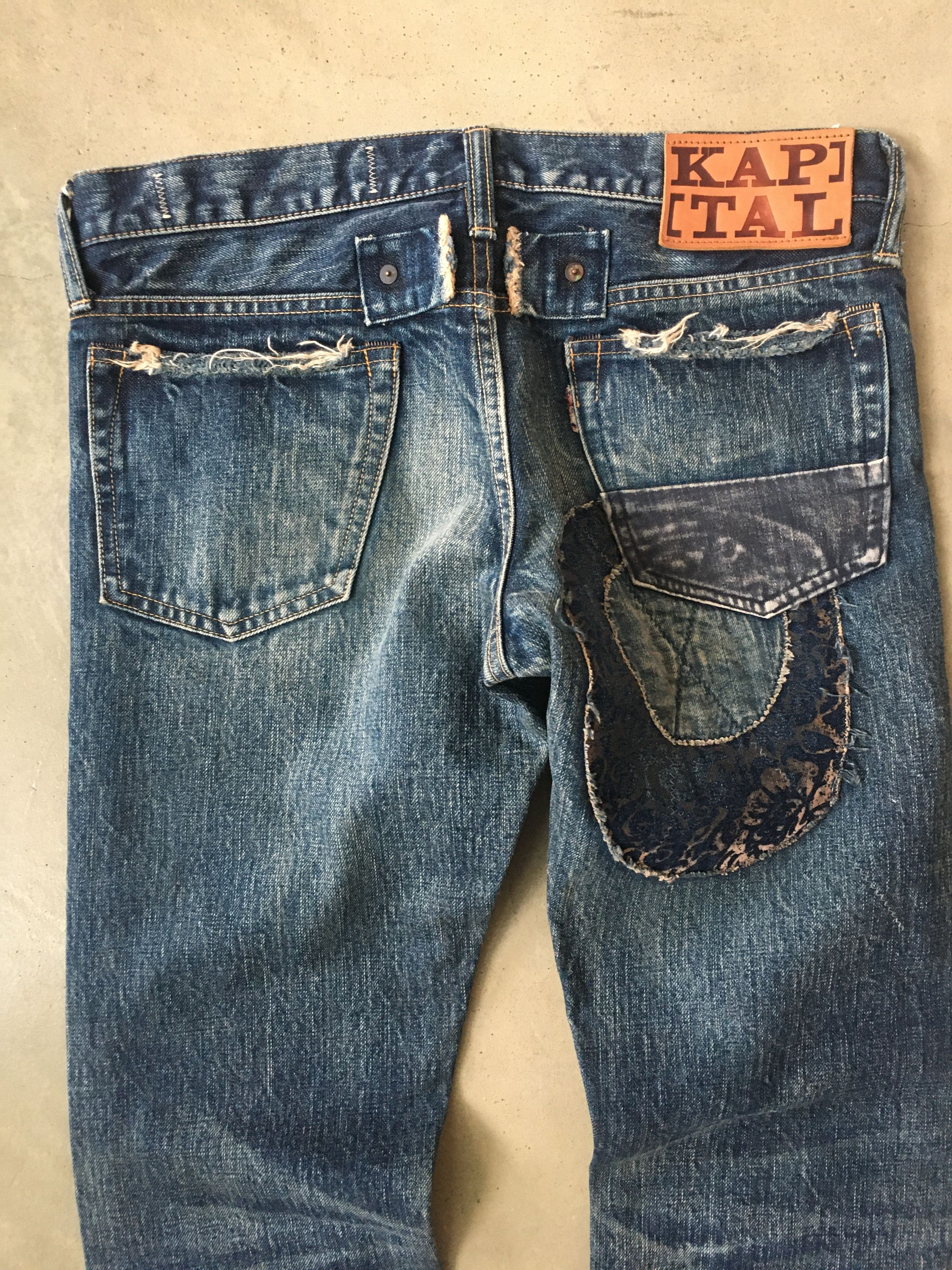 Kapital Kapital Kountry Patchwork Denim Jeans Size US 31 - 8 Thumbnail