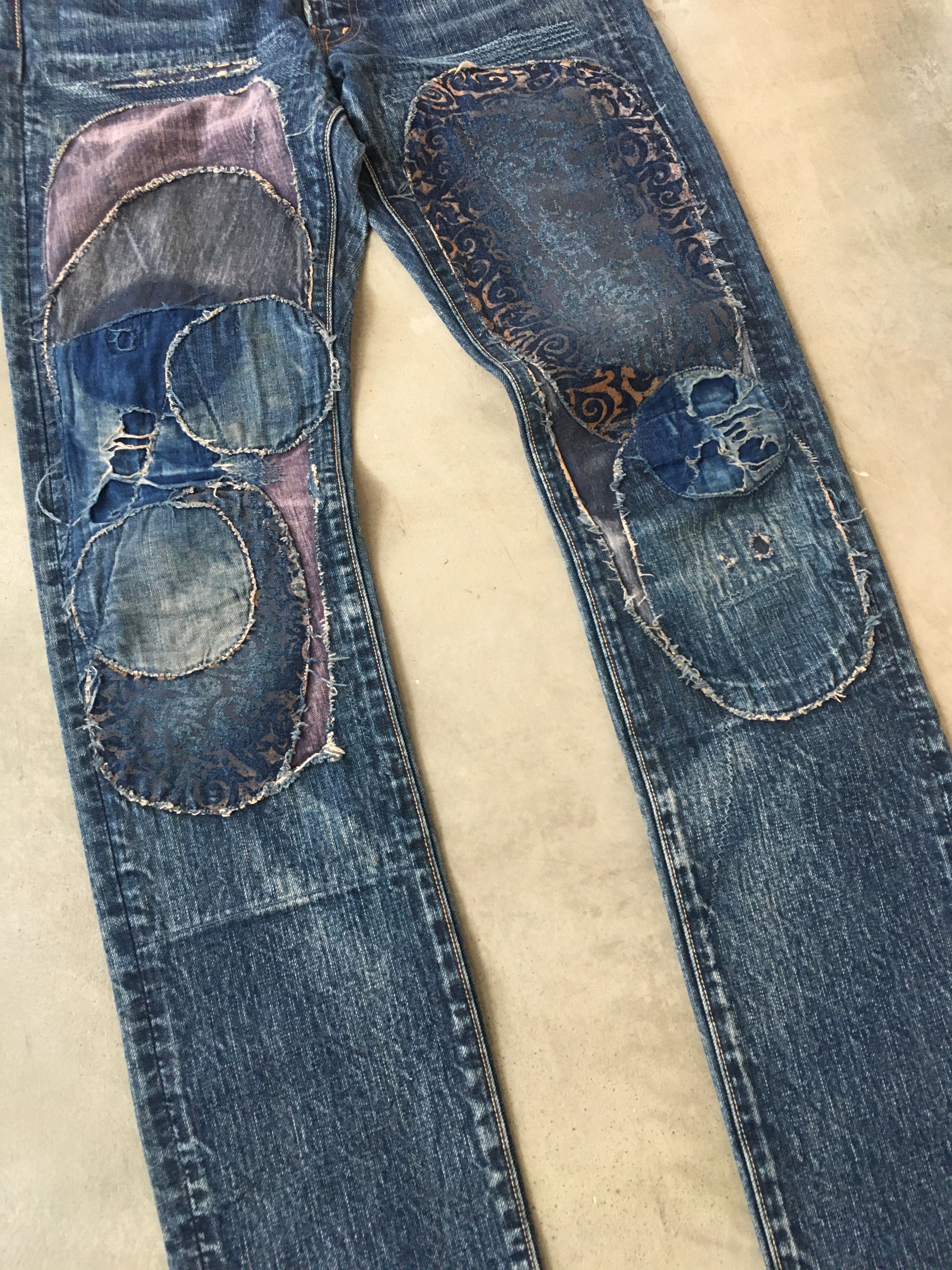 Kapital Kapital Kountry Patchwork Denim Jeans Size US 31 - 3 Thumbnail