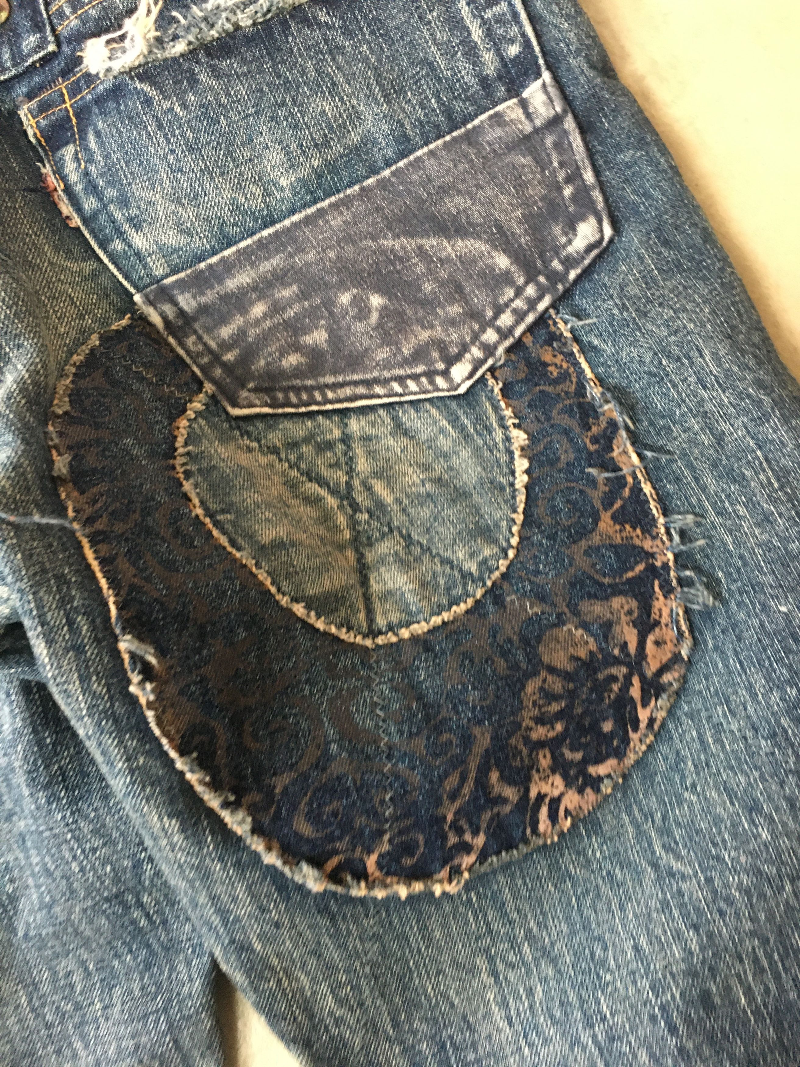 Kapital Kapital Kountry Patchwork Denim Jeans Size US 31 - 9 Thumbnail