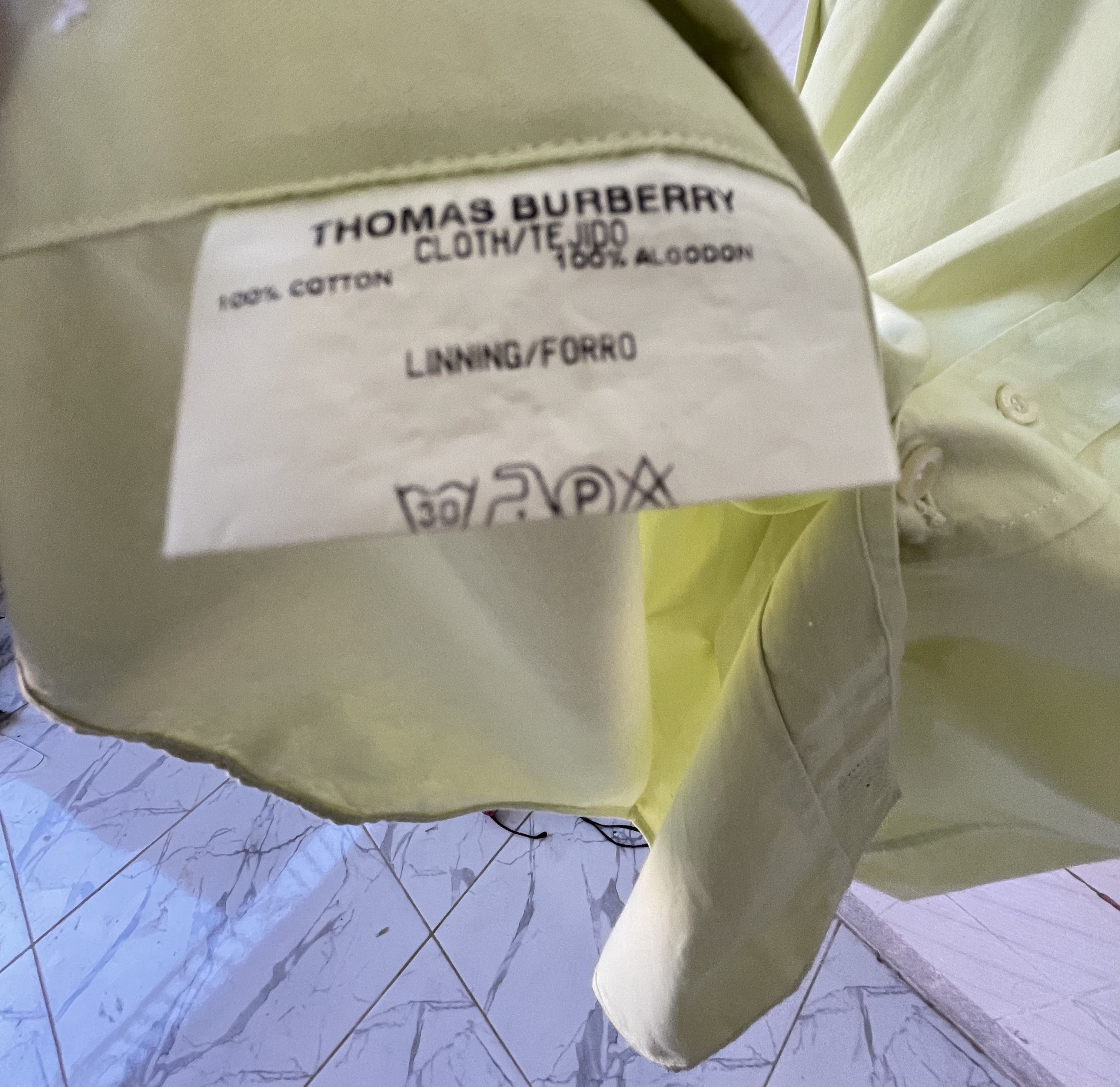 Burberry 🔥 Shirt cotton Tb Burberry green light size L Size US L / EU 52-54 / 3 - 5 Thumbnail